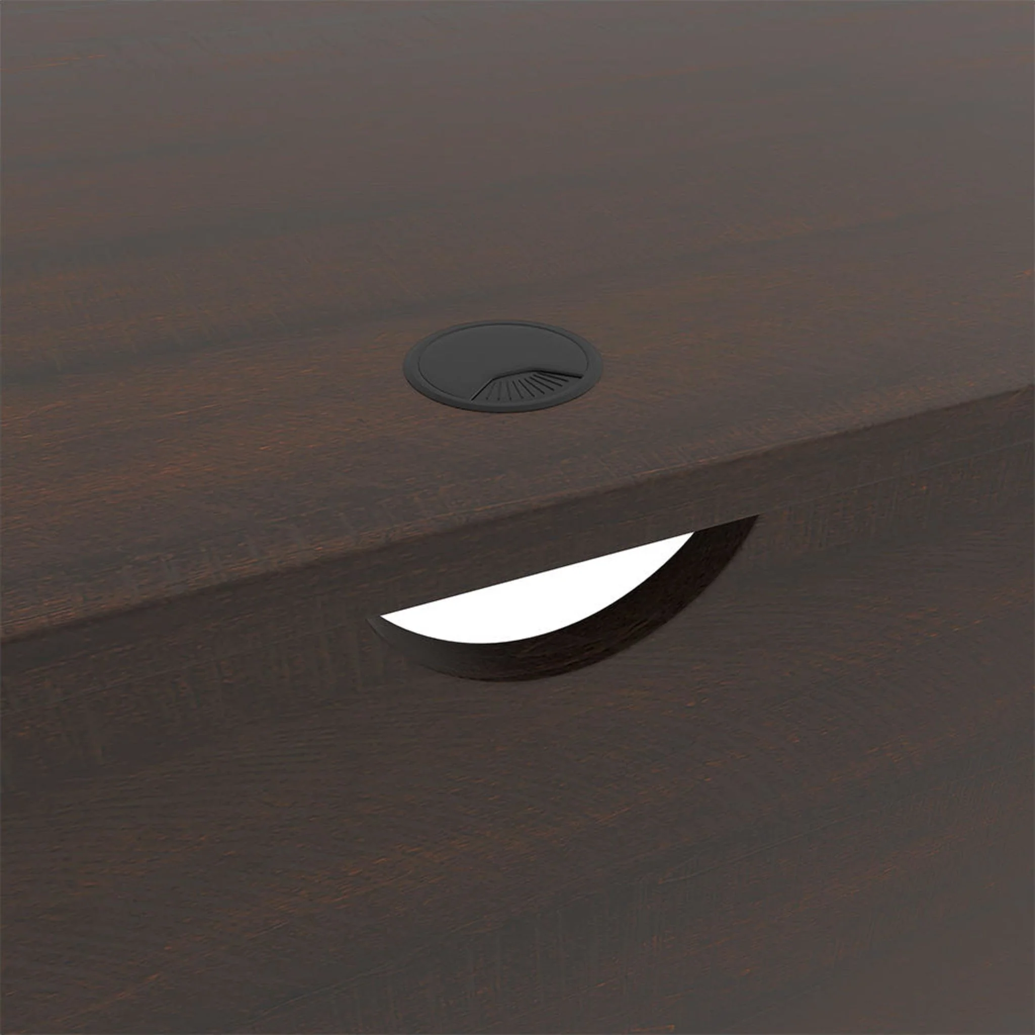 Camiburg L-Desk - Warm Brown - Image 22