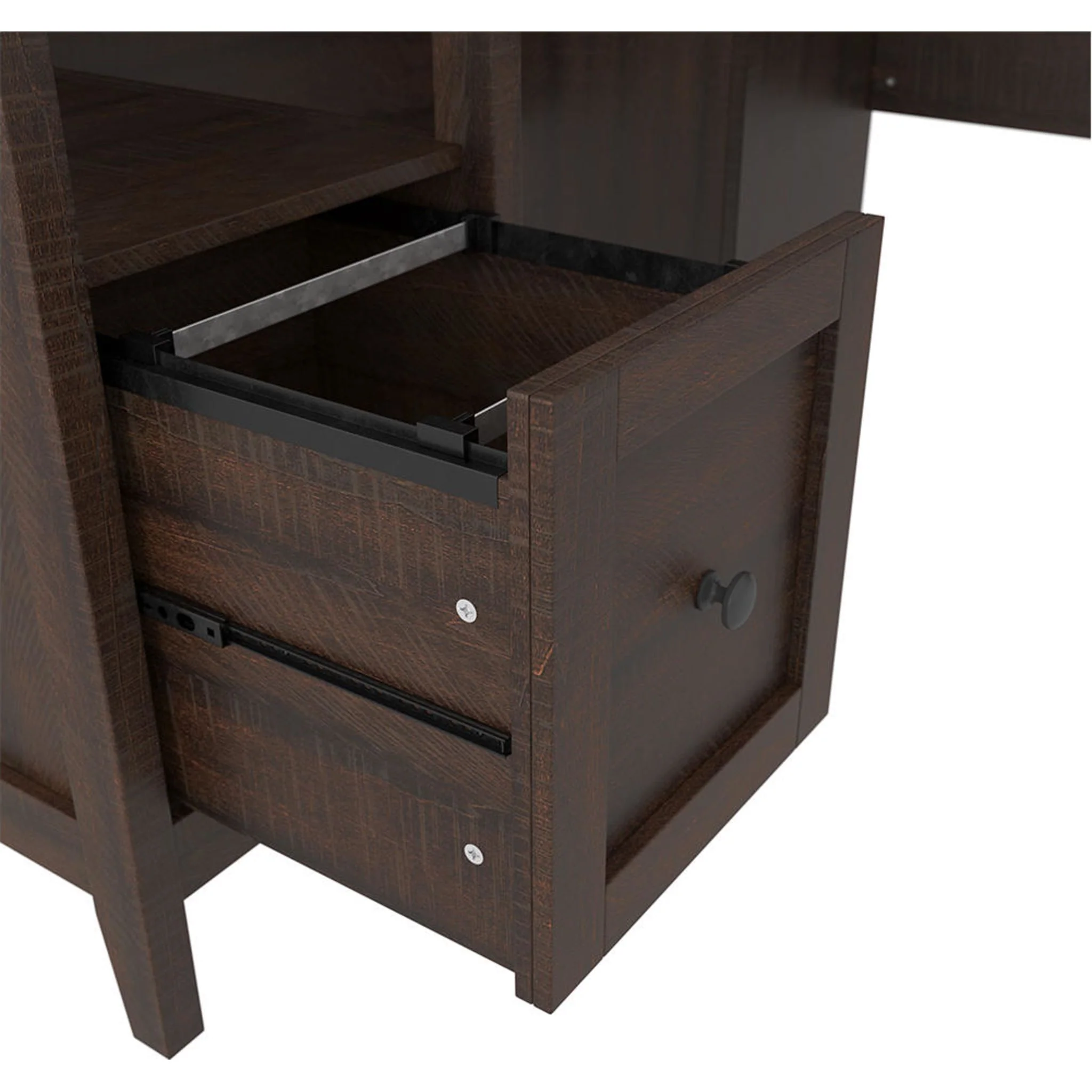 Camiburg L-Desk - Warm Brown - Image 24