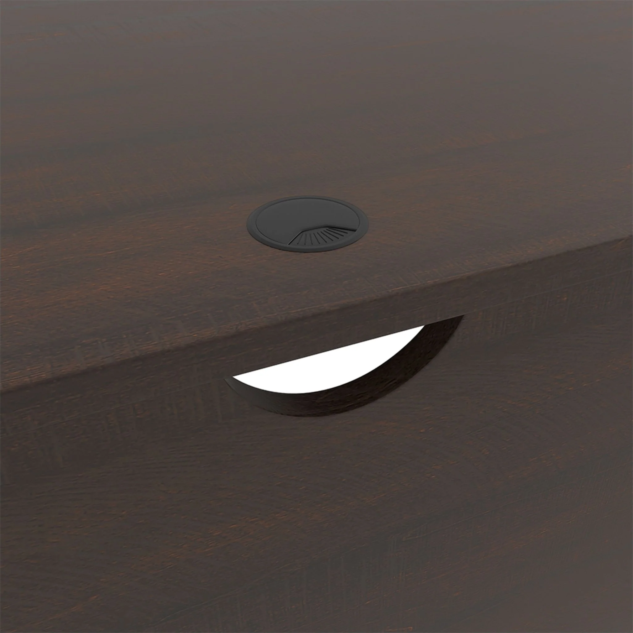 Camiburg L-Desk - Warm Brown - Image 3