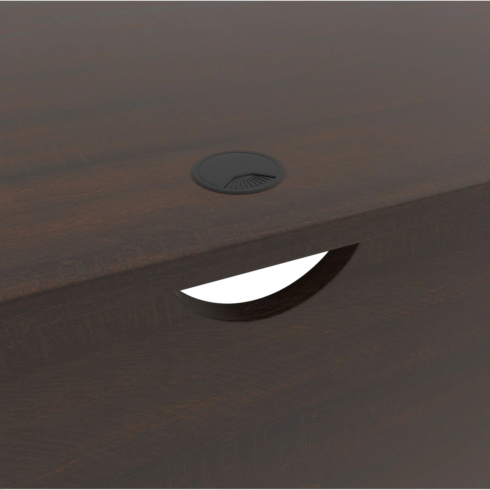 Camiburg L-Desk - Warm Brown - Image 7