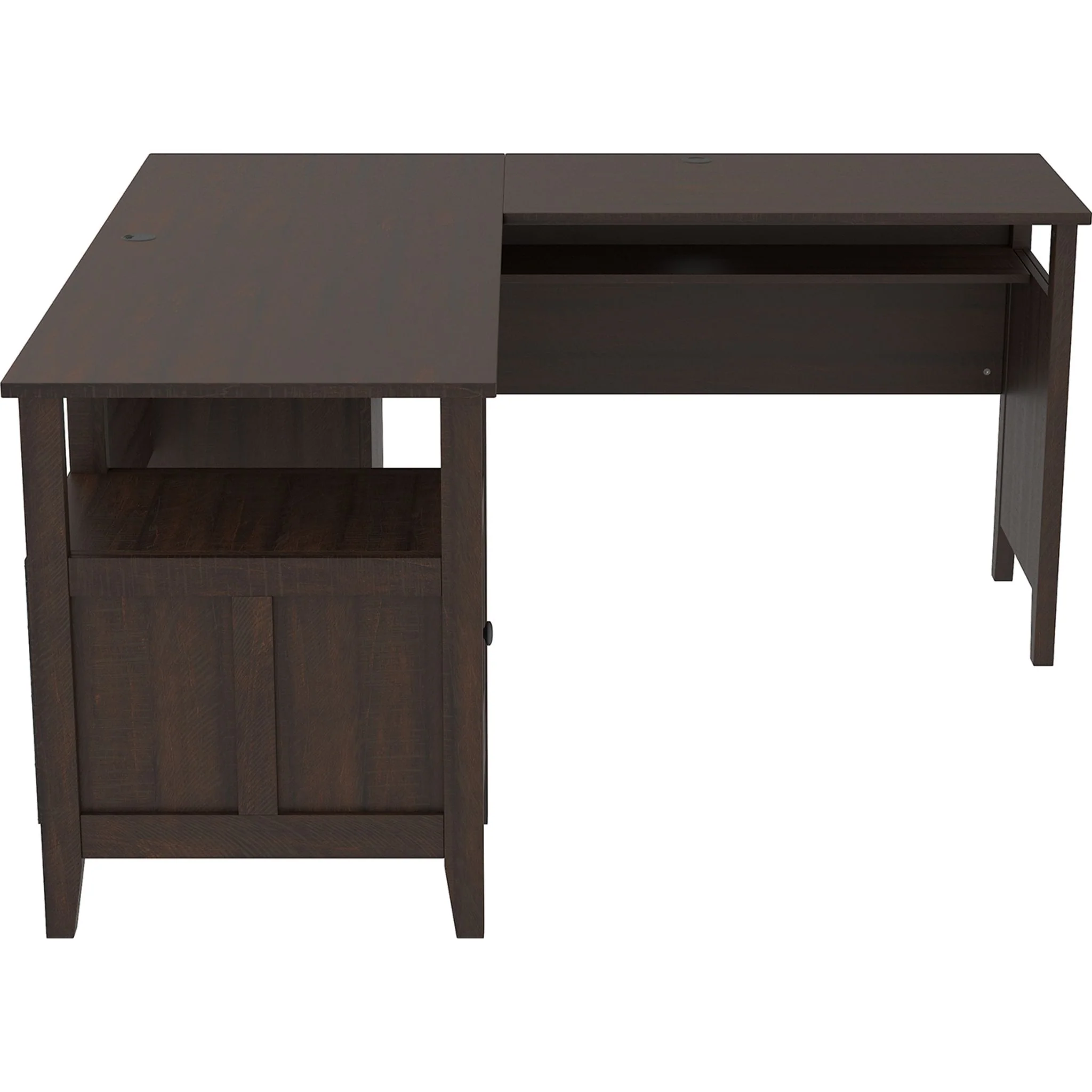 Camiburg L-Desk - Warm Brown - Image 8