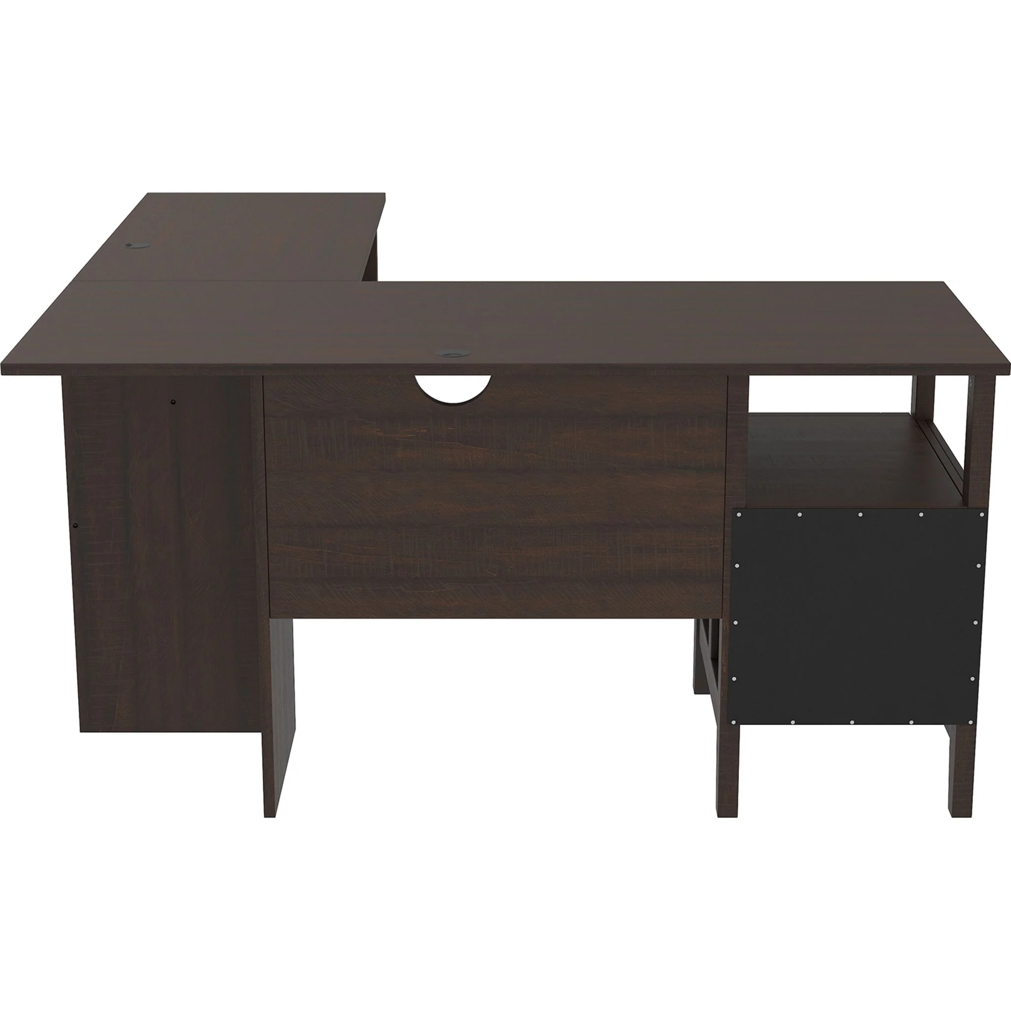 Camiburg L-Desk - Warm Brown - Image 9