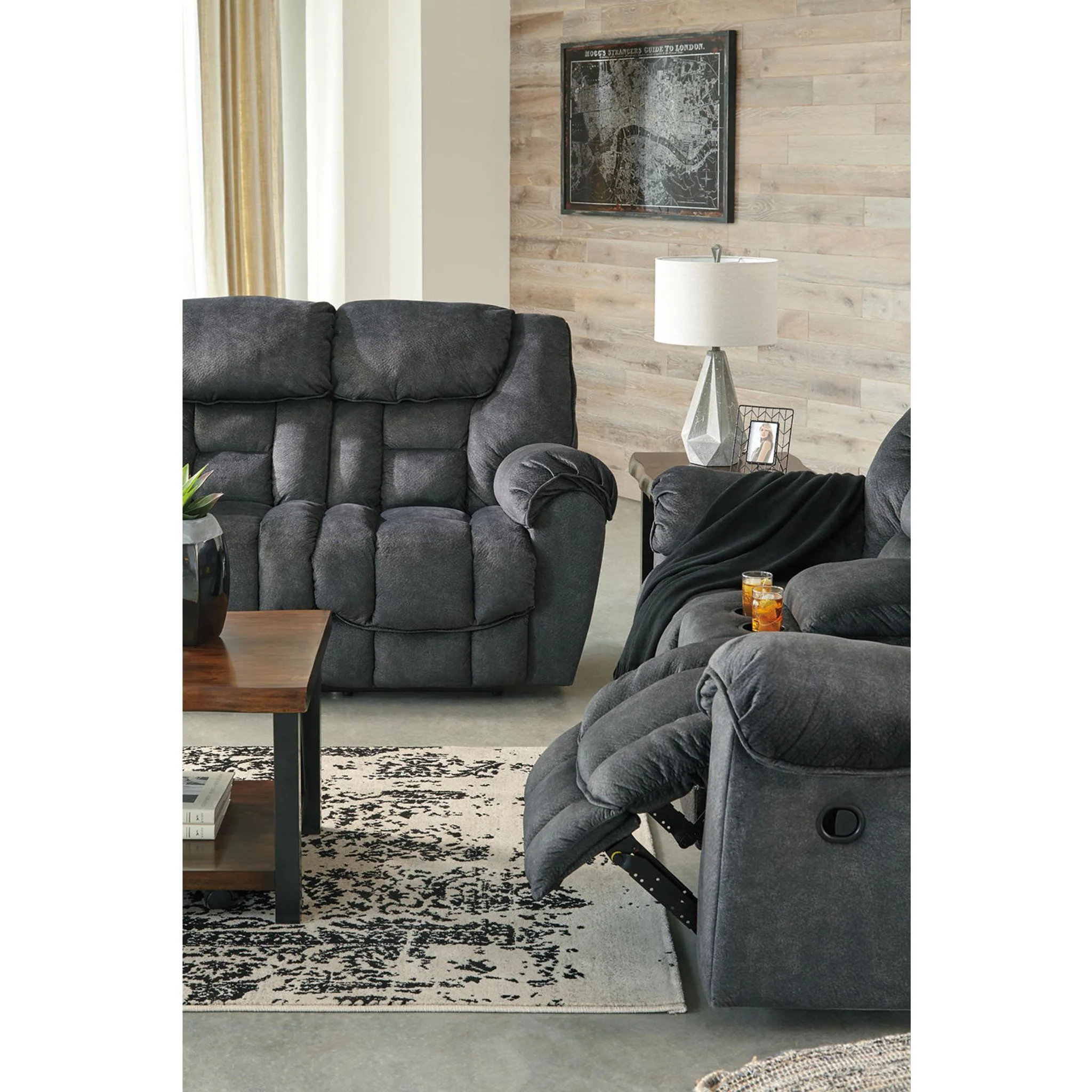 Capehorn Reclining Sofa - Granite - Image 16