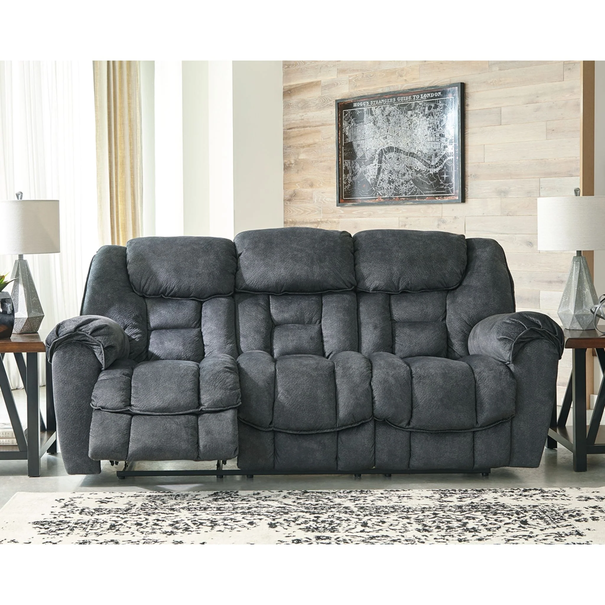 Capehorn Reclining Sofa - Granite - Image 2