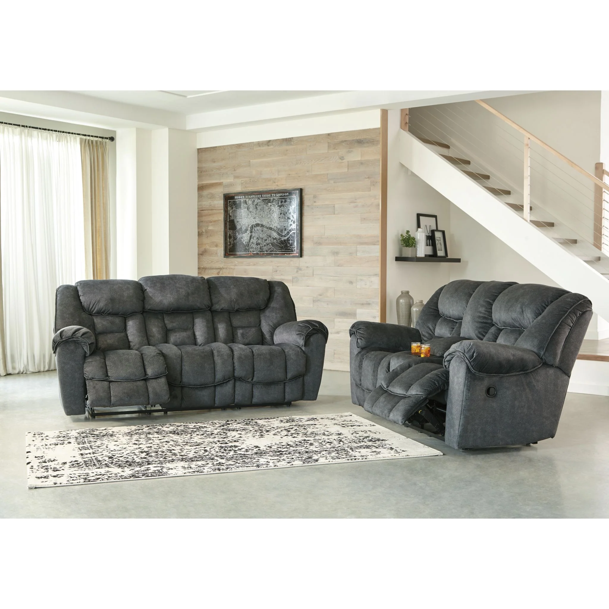 Capehorn Reclining Sofa - Granite - Image 5