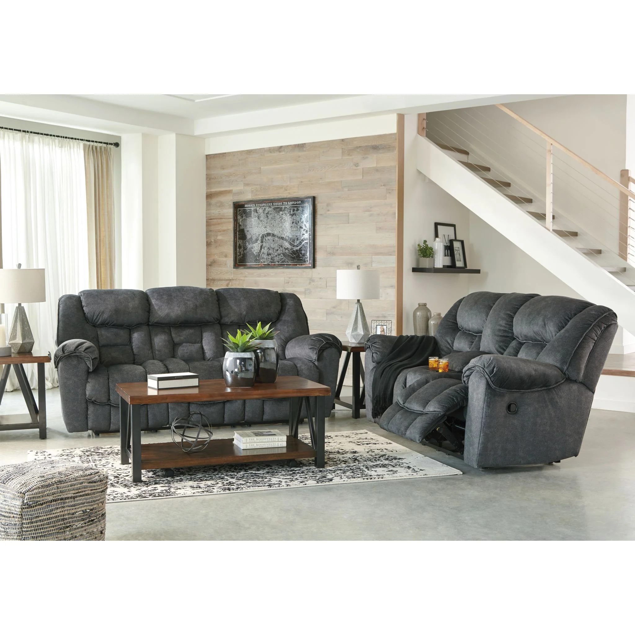 Capehorn Reclining Sofa - Granite - Image 6
