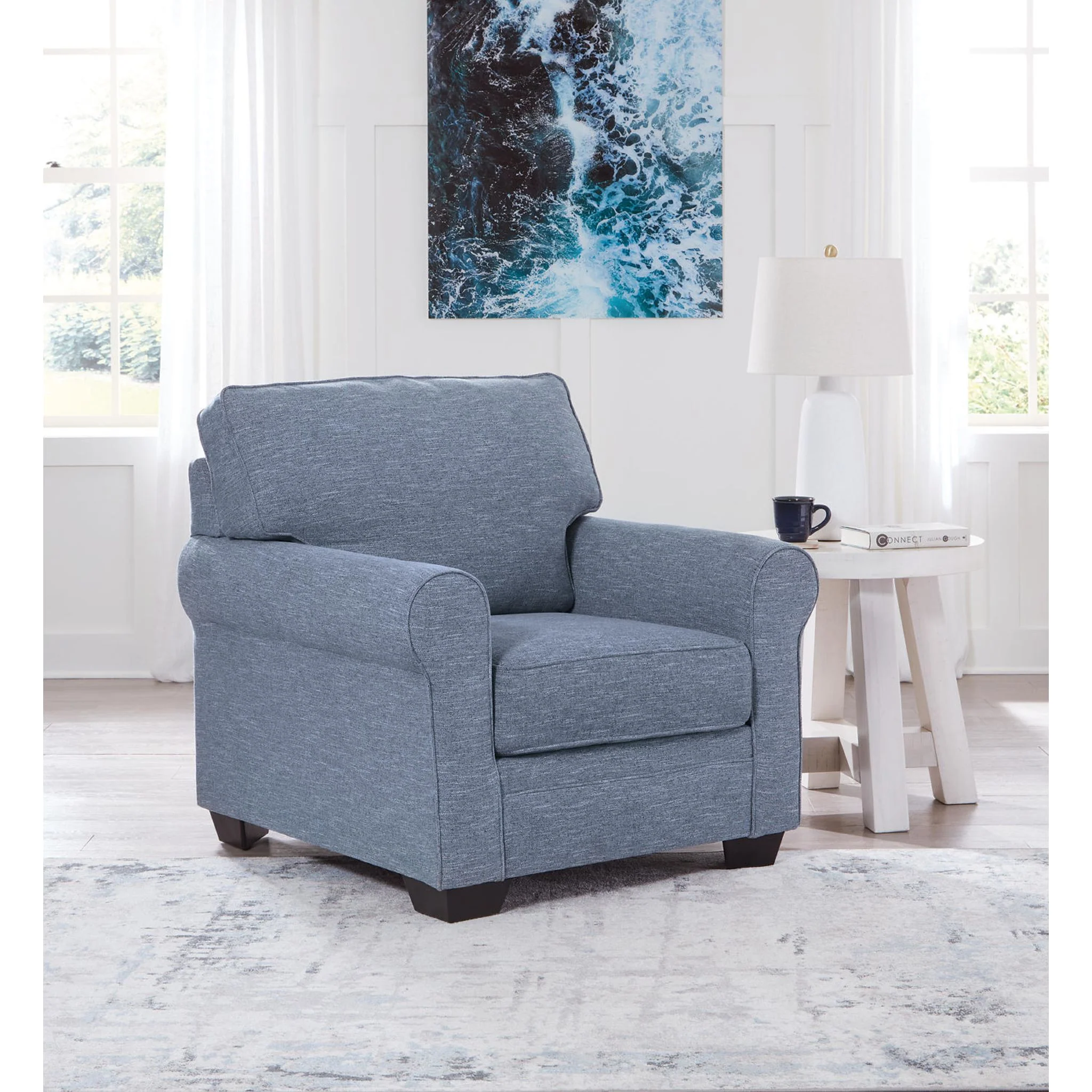 Carissa Manor Chair - Denim - Image 2
