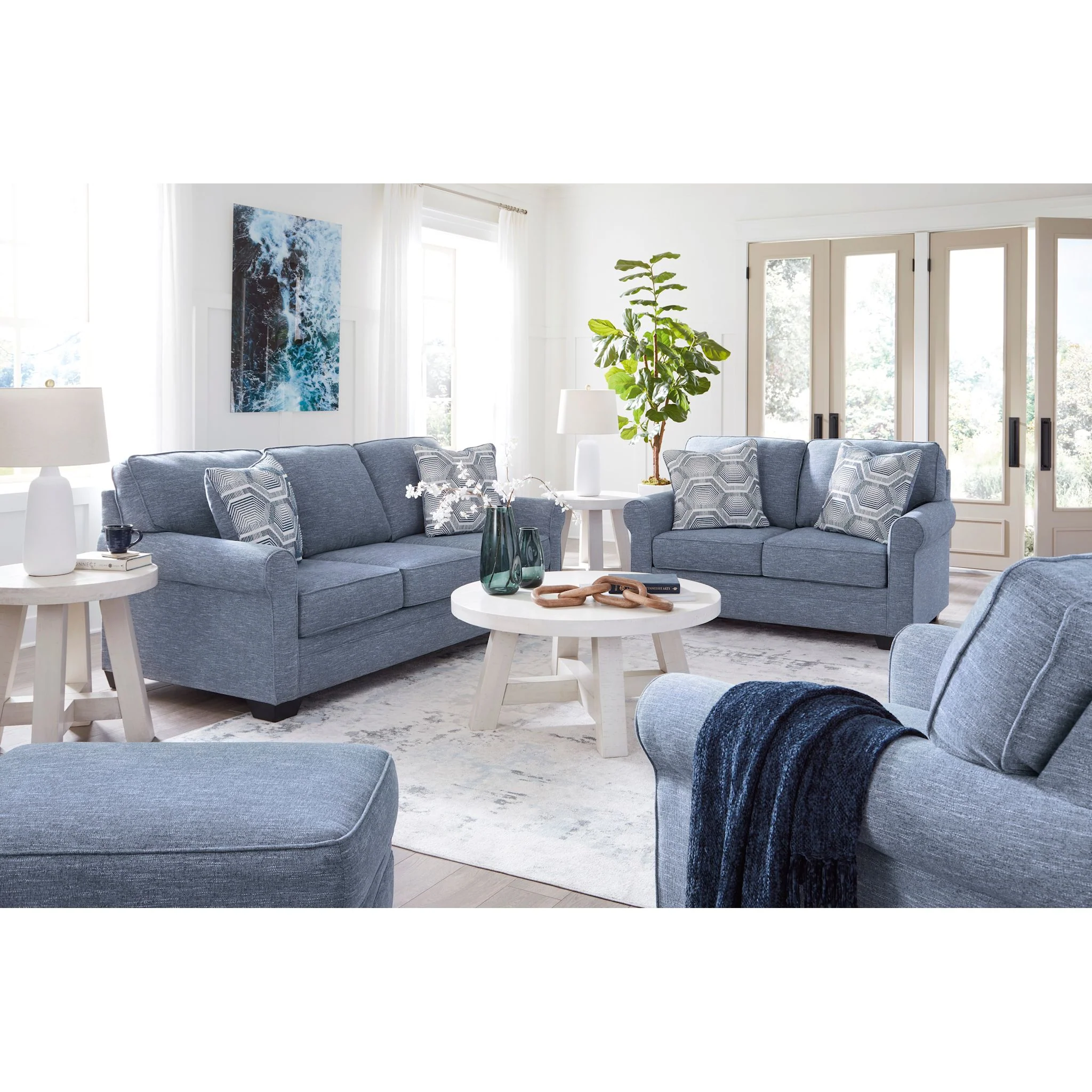 Carissa Manor Chair - Denim - Image 7