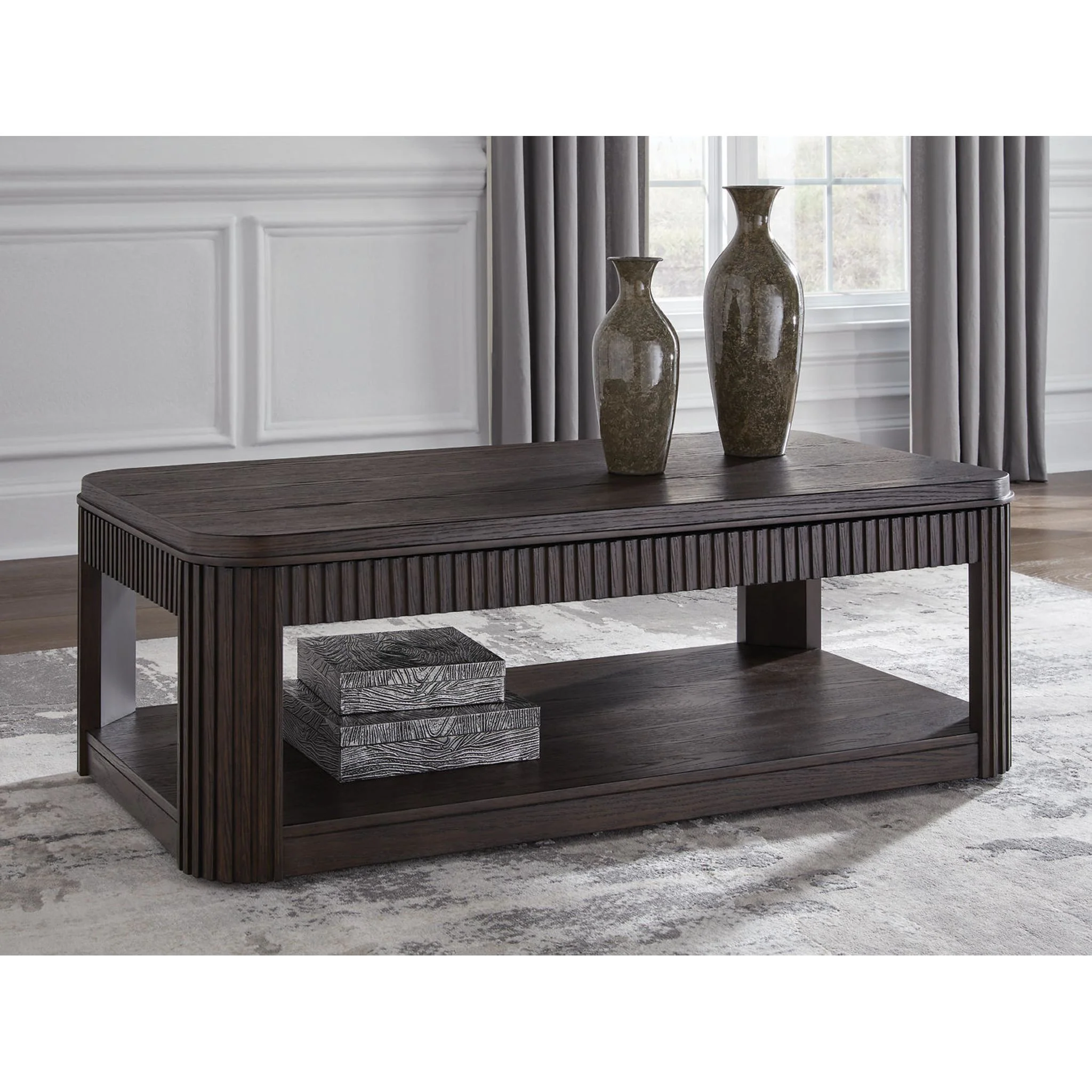 Carlibrie Lift-Top Coffee Table - Warm Brown - Image 2