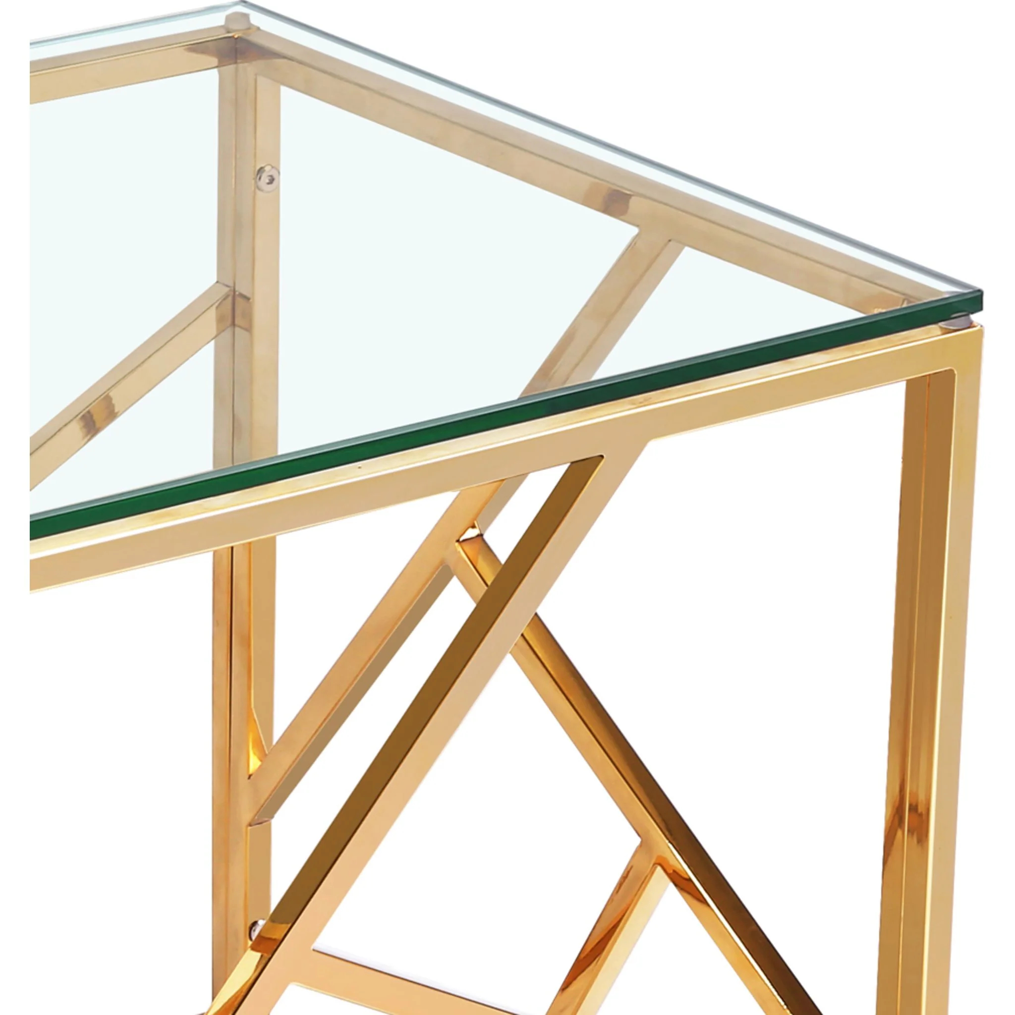 Carole End Table - Gold - Image 3