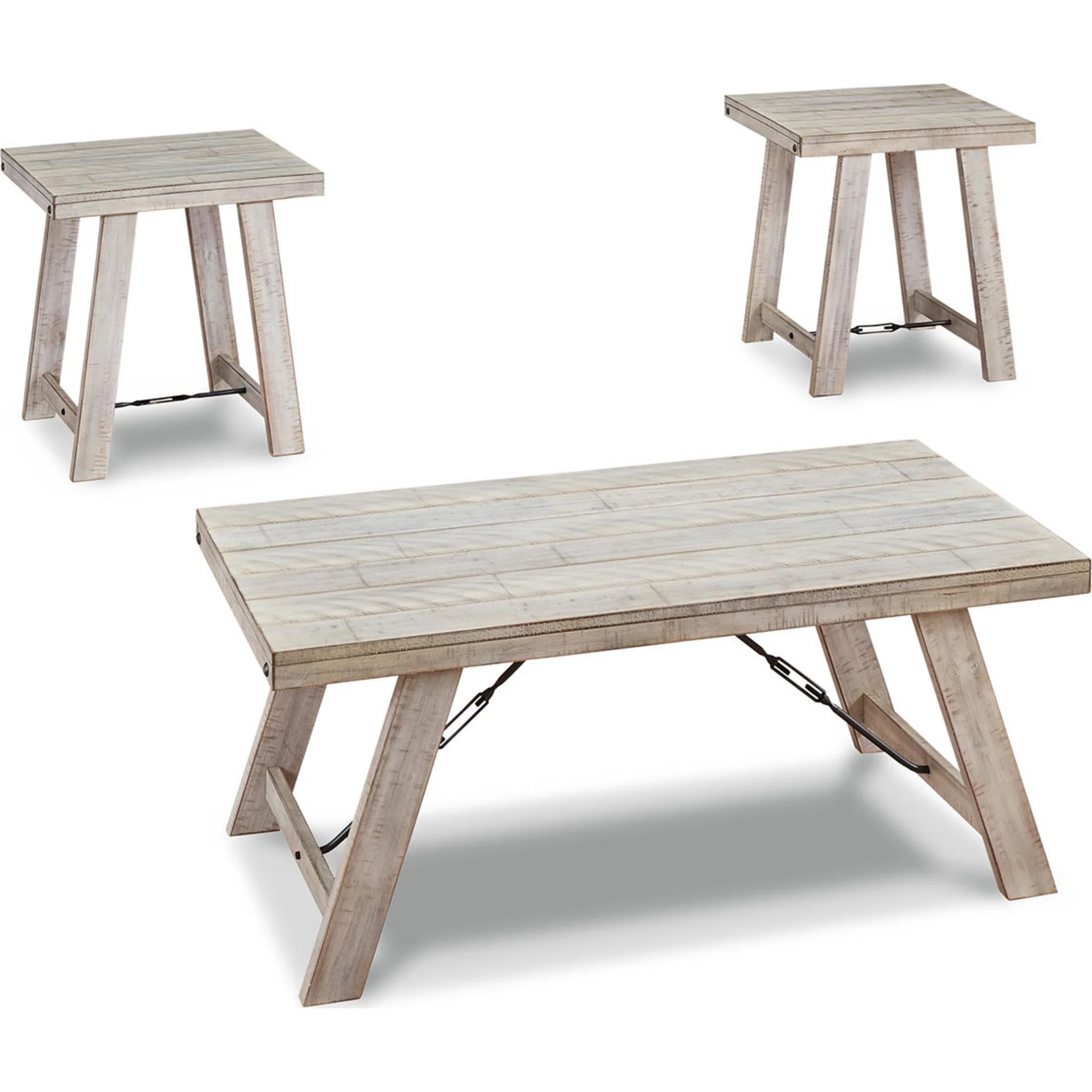 Carynhurst 3 Pack Tables - Whitewash - Image 10