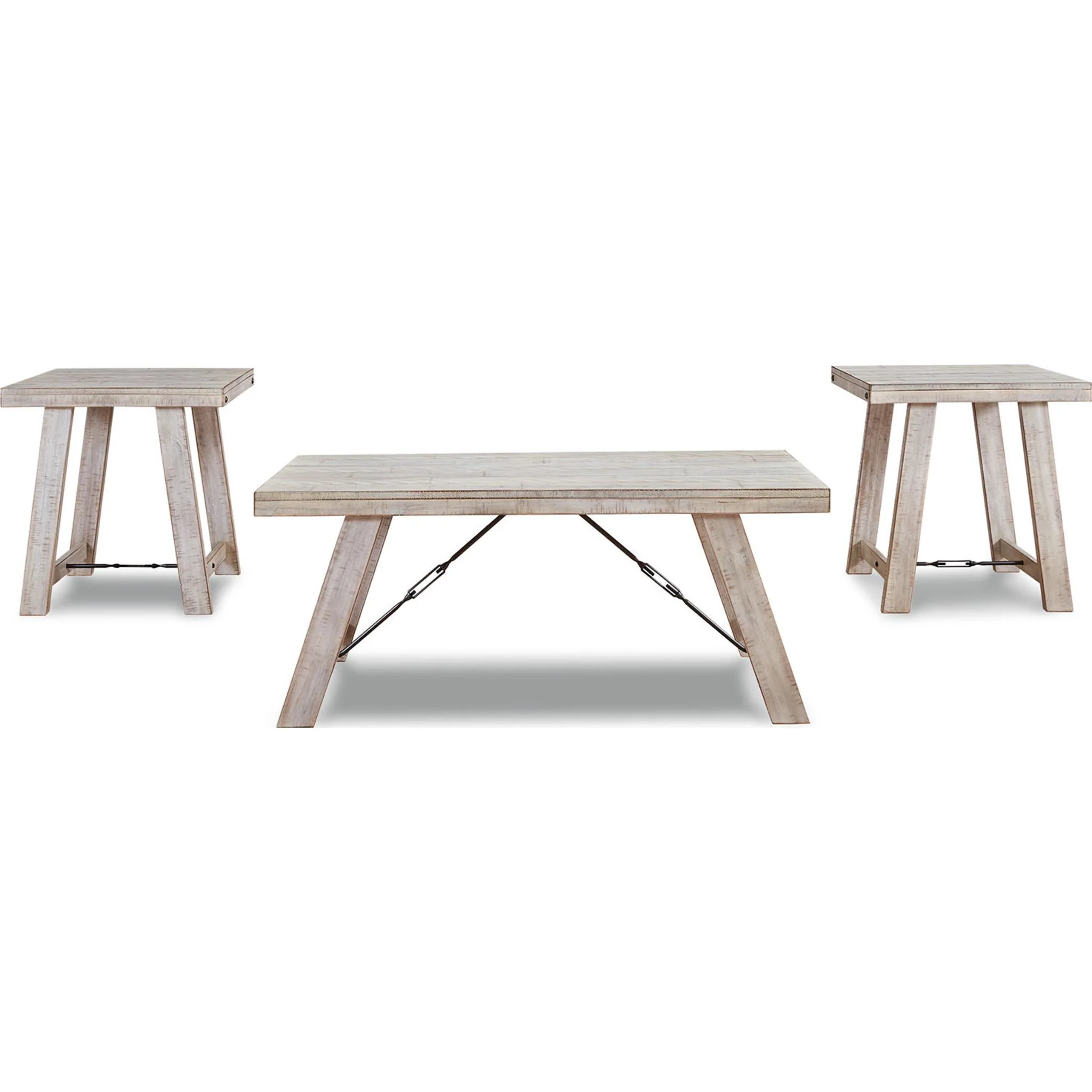 Carynhurst 3 Pack Tables - Whitewash - Image 14