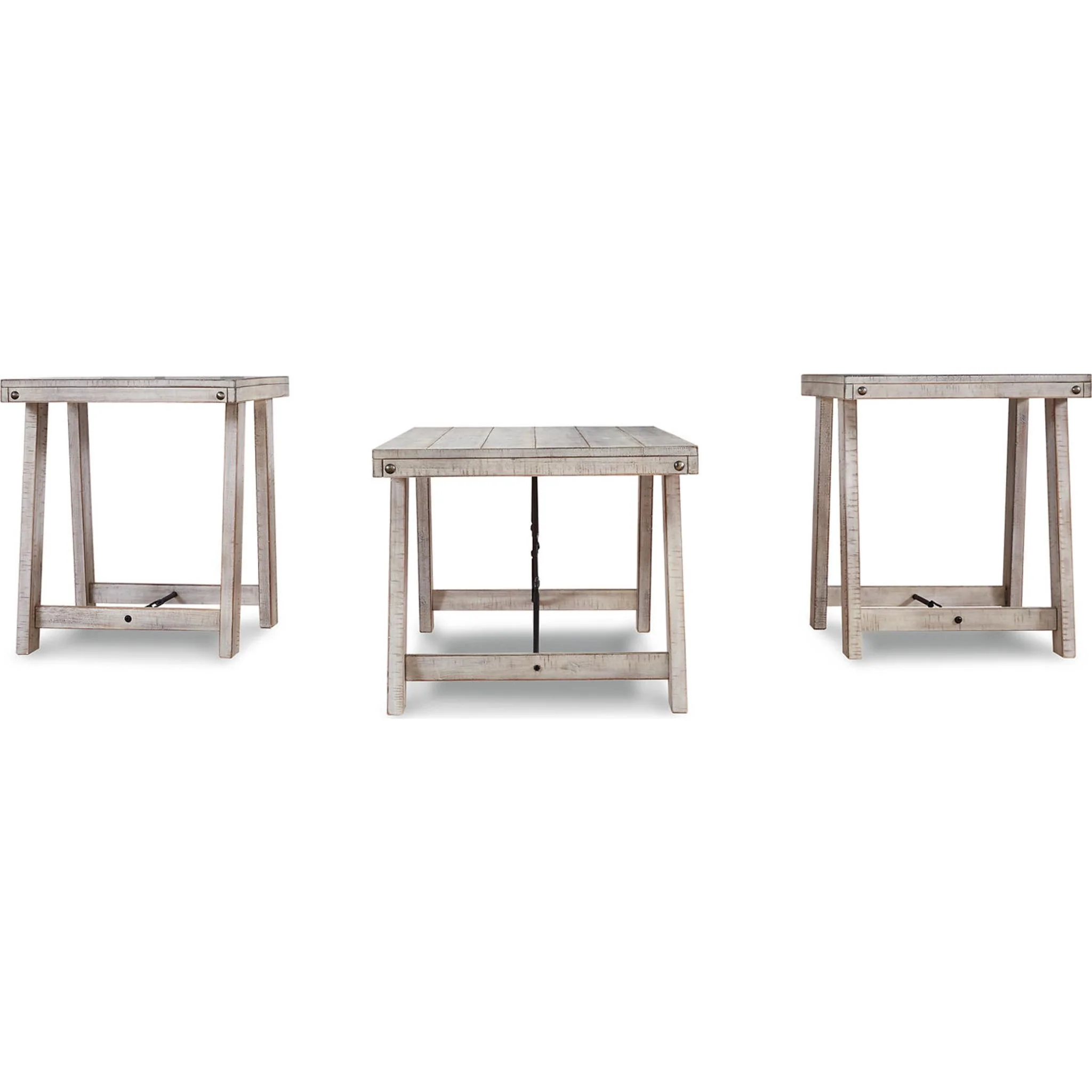 Carynhurst 3 Pack Tables - Whitewash - Image 15