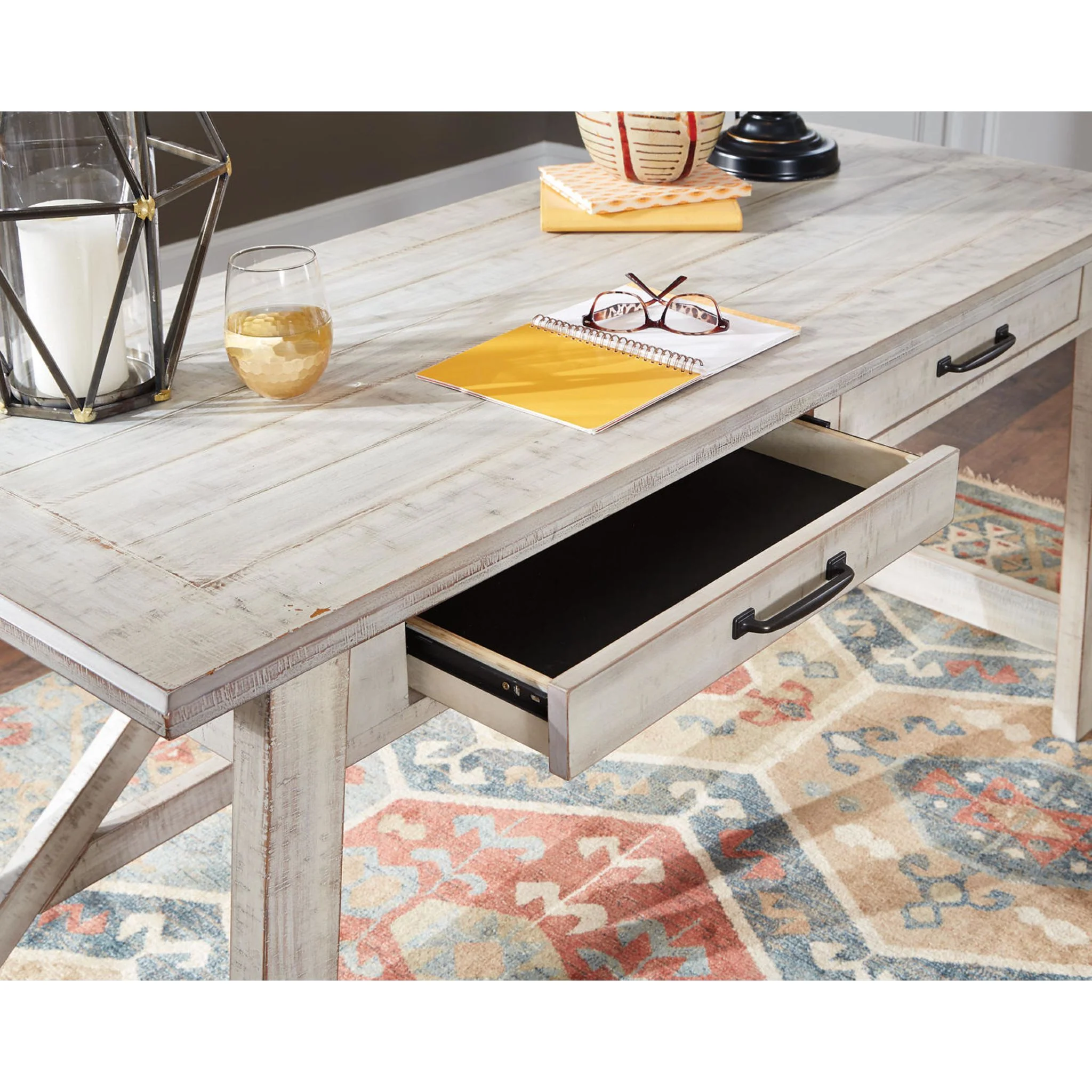 Carynhurst Desk - Whitewash - Image 20