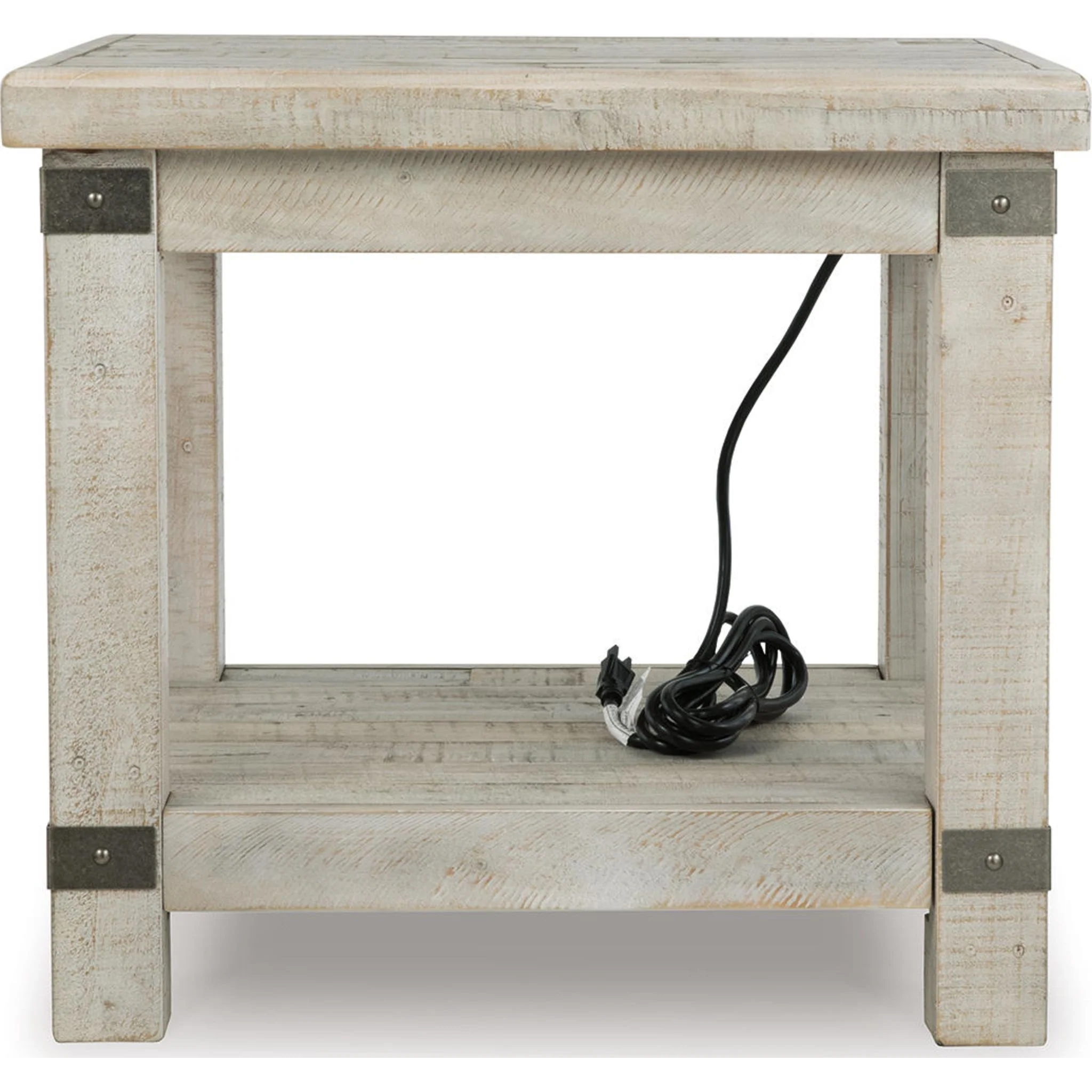 Carynhurst End Table - White Wash Gray - Image 11