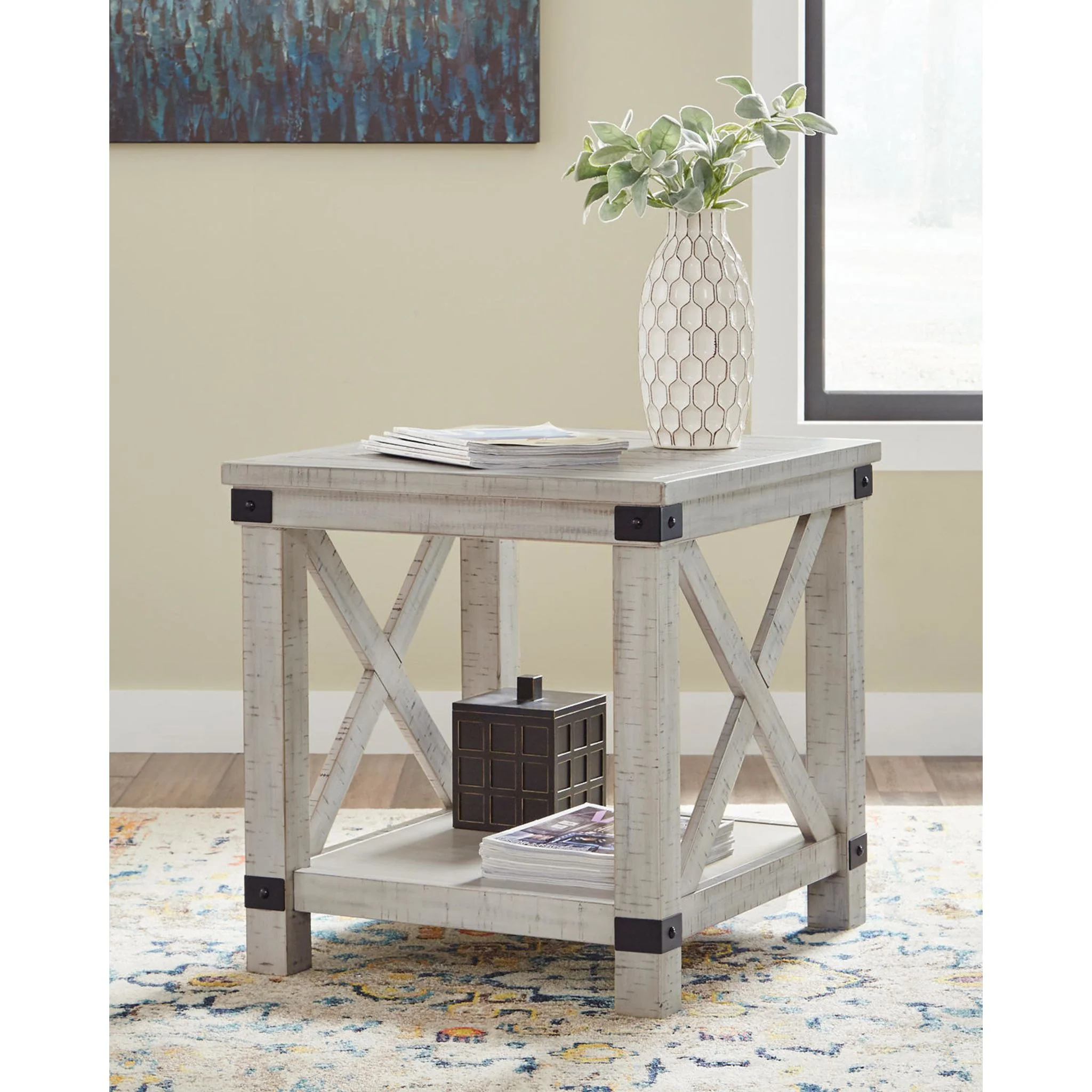 Carynhurst End Table - Whitewash - Image 8