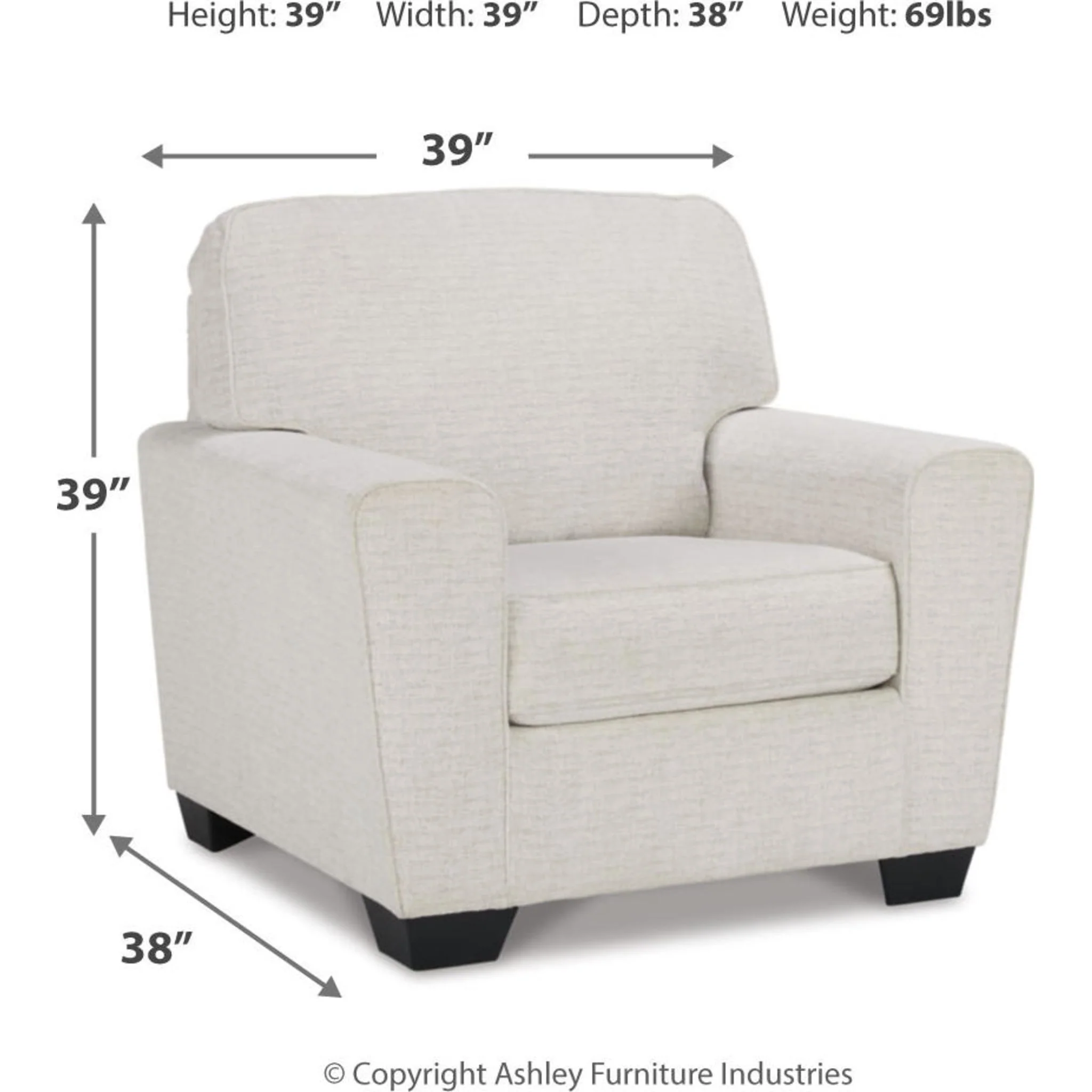 Cashton Chair - Snow - Image 13