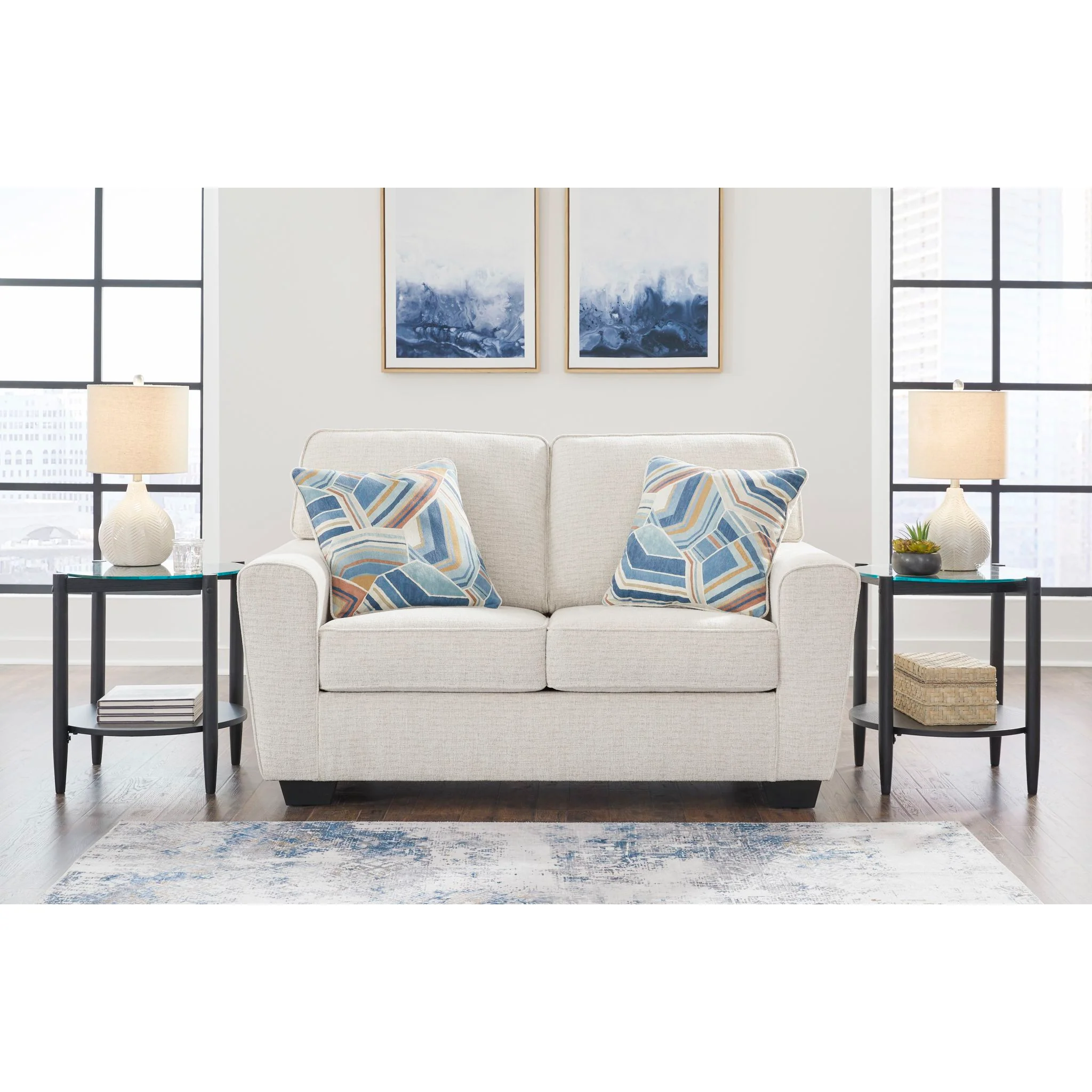 Cashton Loveseat - Snow - Image 2