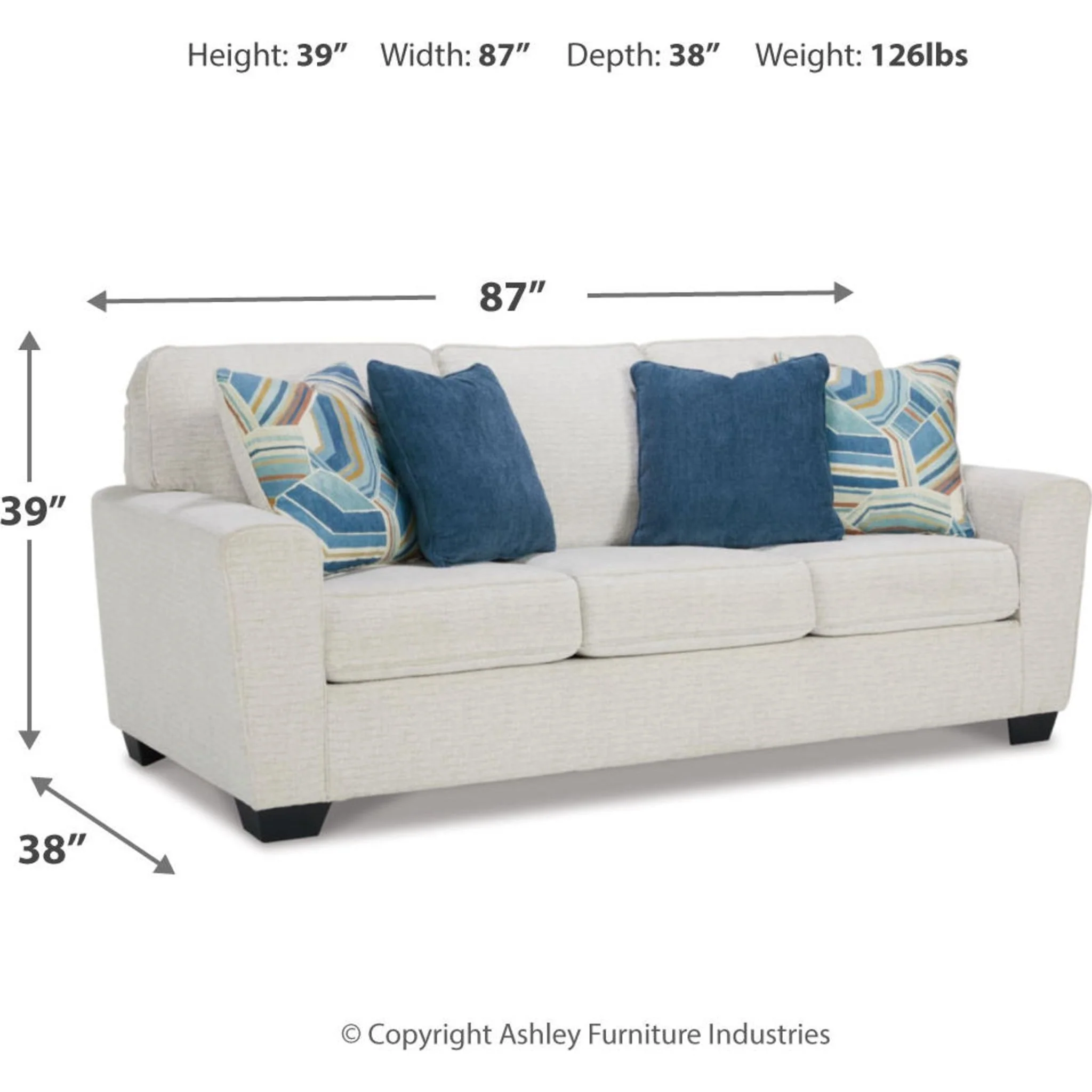Cashton Sofa - Snow - Image 12