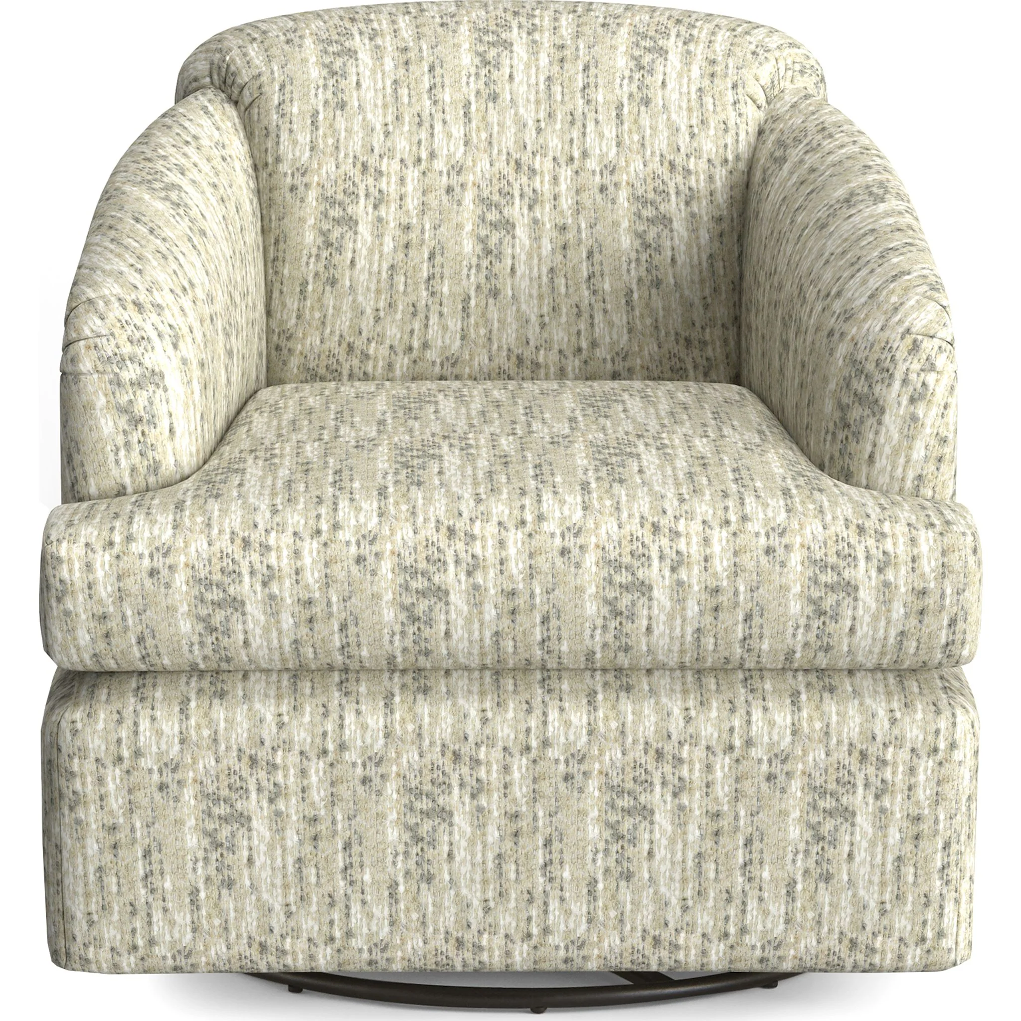 Cass Swivel Glider Accent Chair - Opal - Image 2