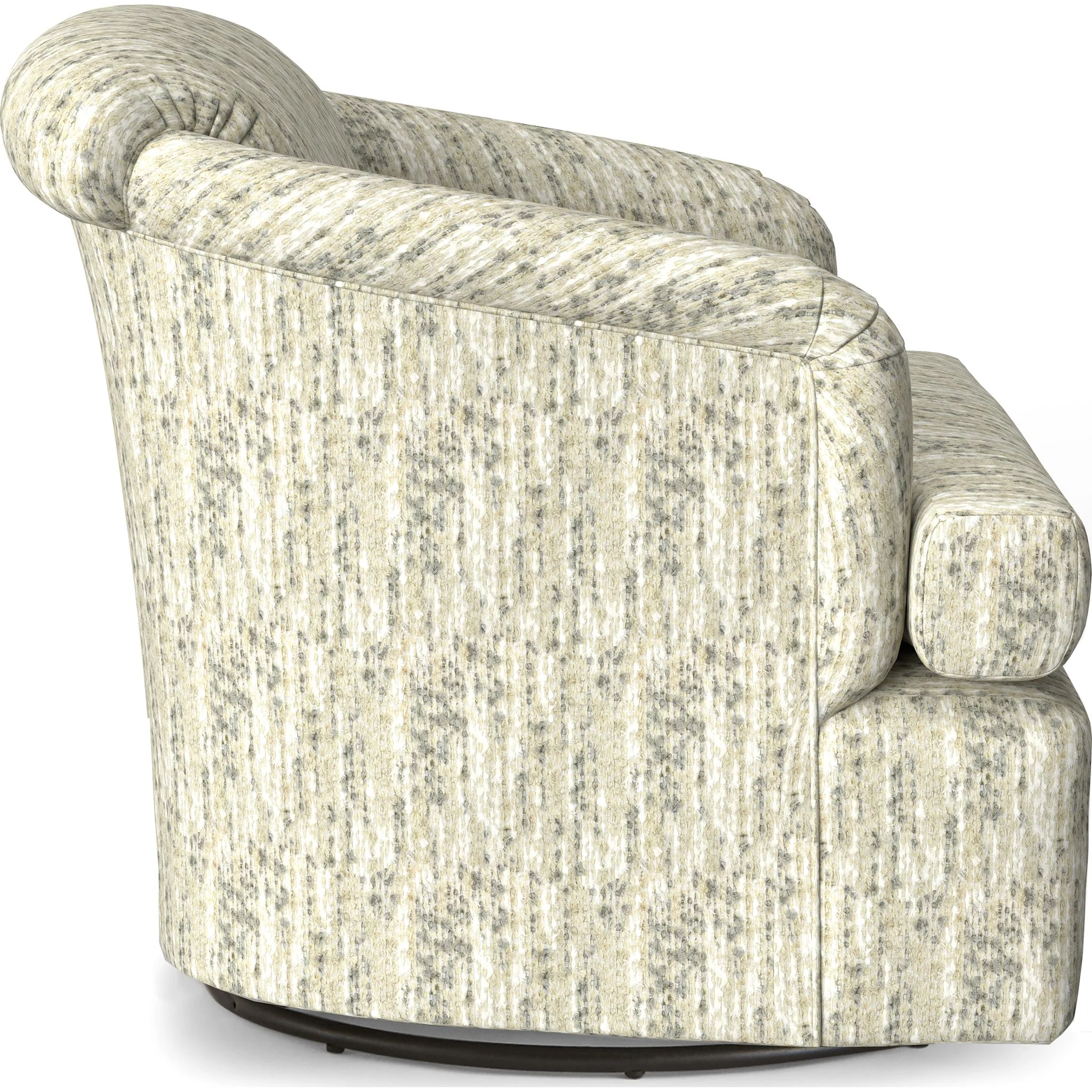 Cass Swivel Glider Accent Chair - Opal - Image 3