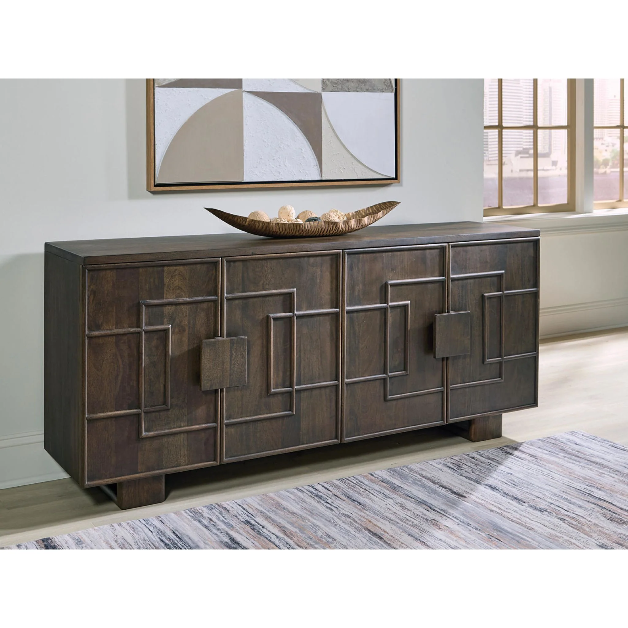 Cato Accent Cabinet - Dark Brown - Image 2
