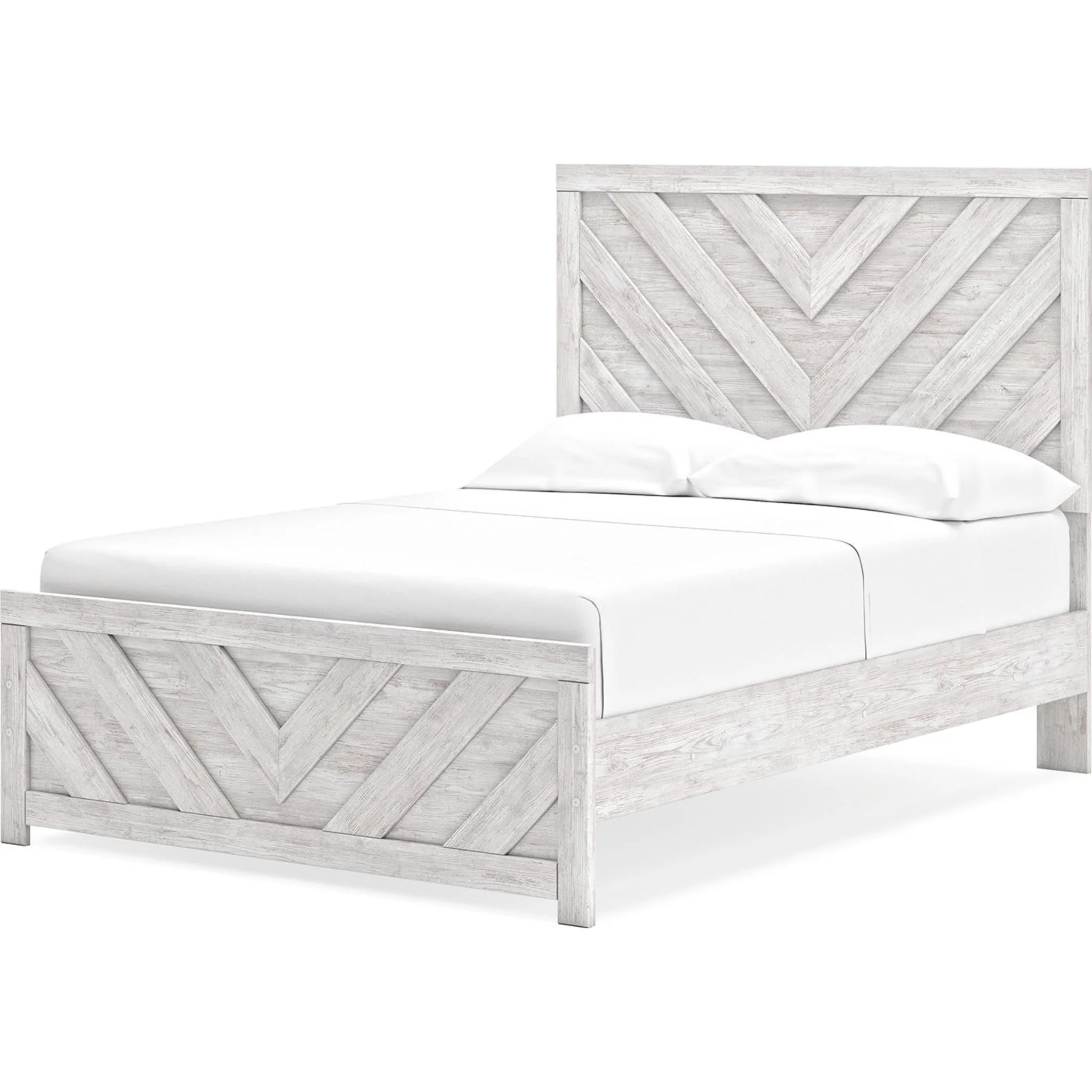 Cayboni 6 Piece Full Panel Bedroom - Whitewash - Image 13
