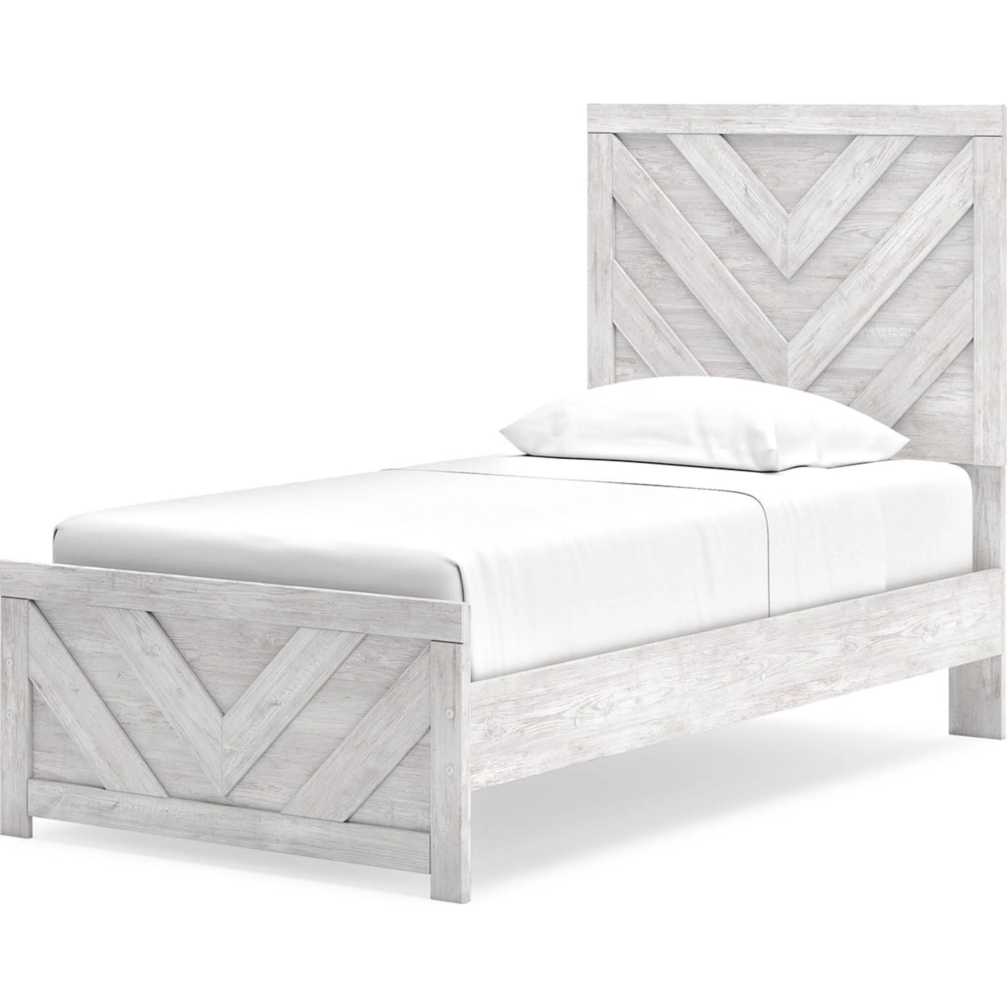 Cayboni 6 Piece Twin Panel Bedroom - Whitewash - Image 13