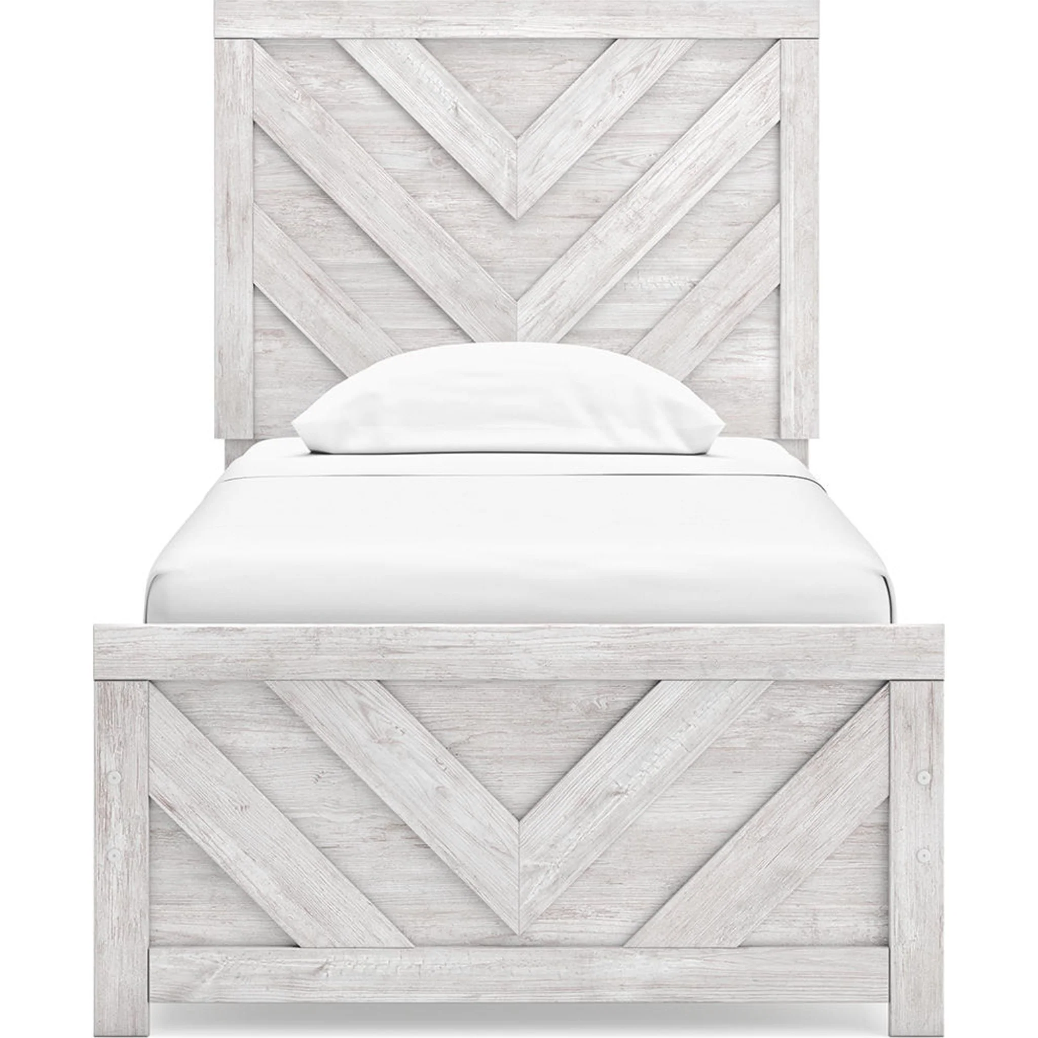 Cayboni 6 Piece Twin Panel Bedroom - Whitewash - Image 19