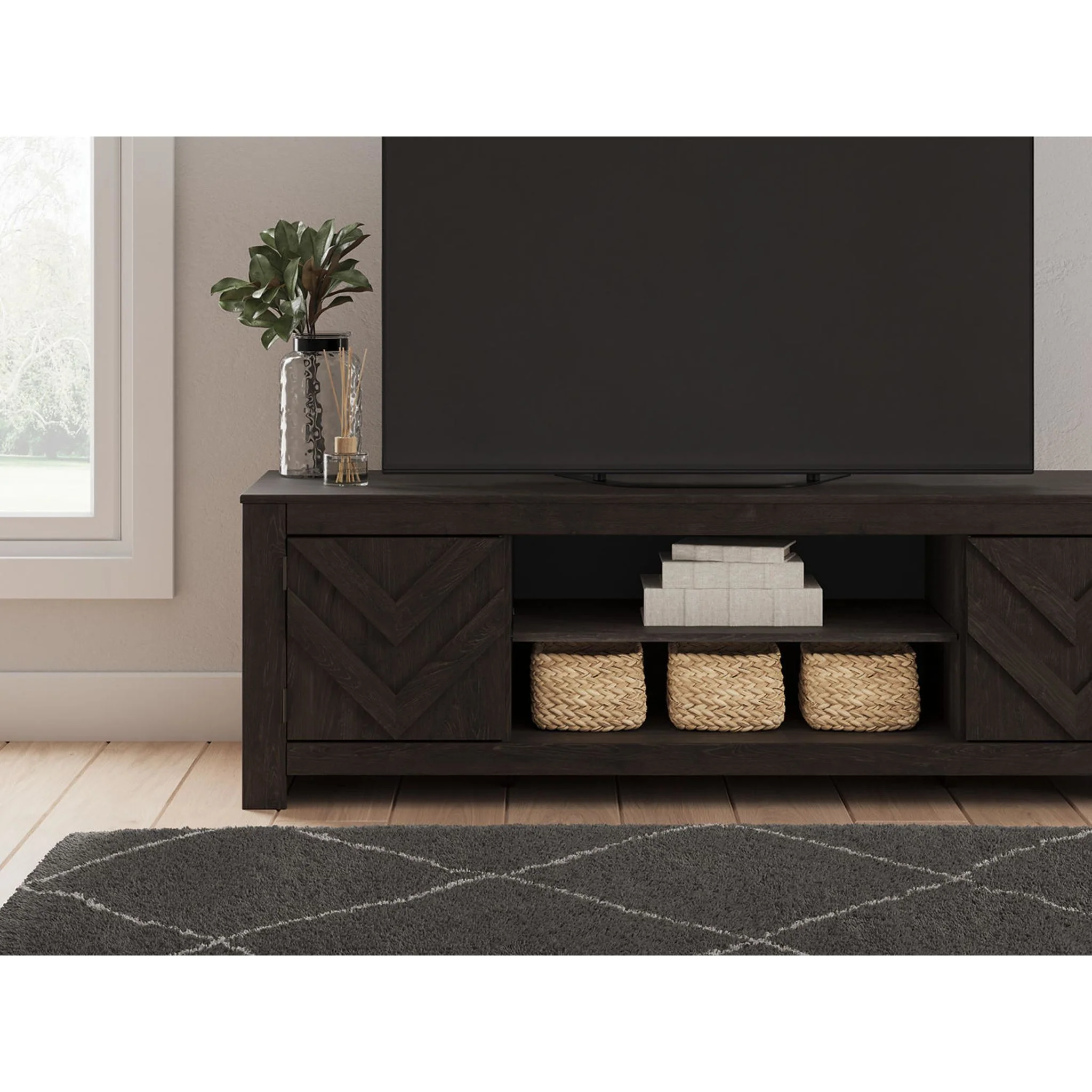 Cayboni TV Stand - Black - Image 13
