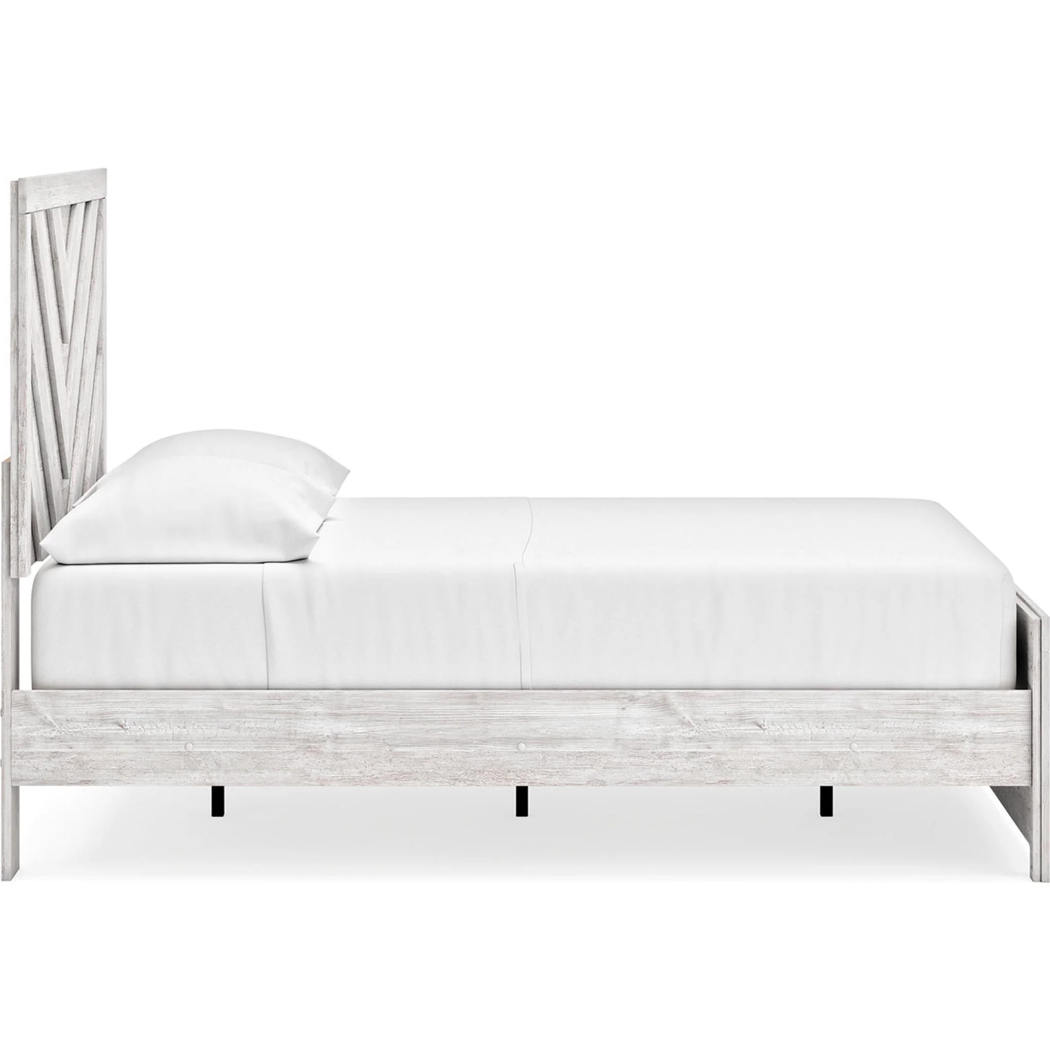 Cayboni Full Panel Bed - Whitewash - Image 11