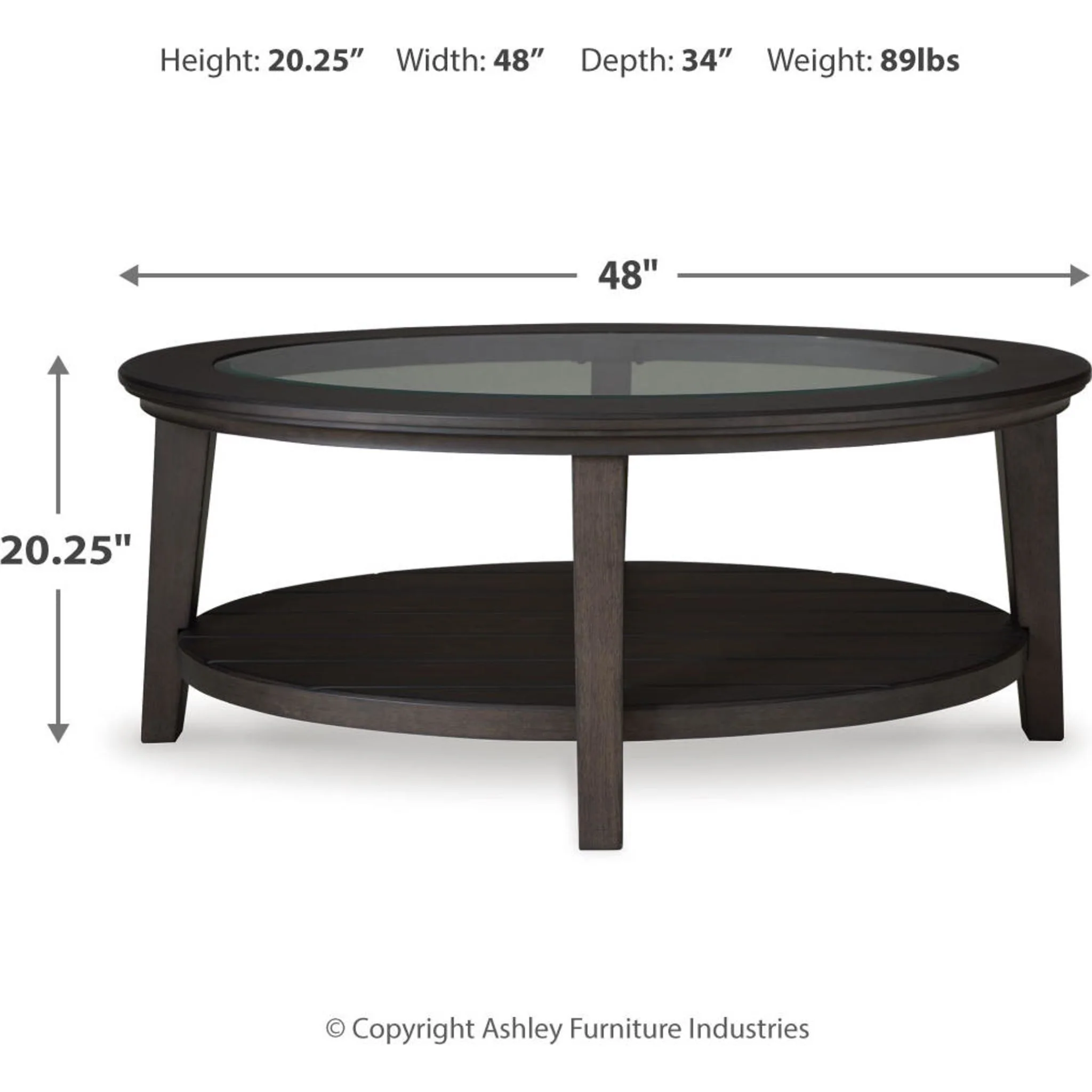 Celamar Coffee Table - Dark Brown - Image 8