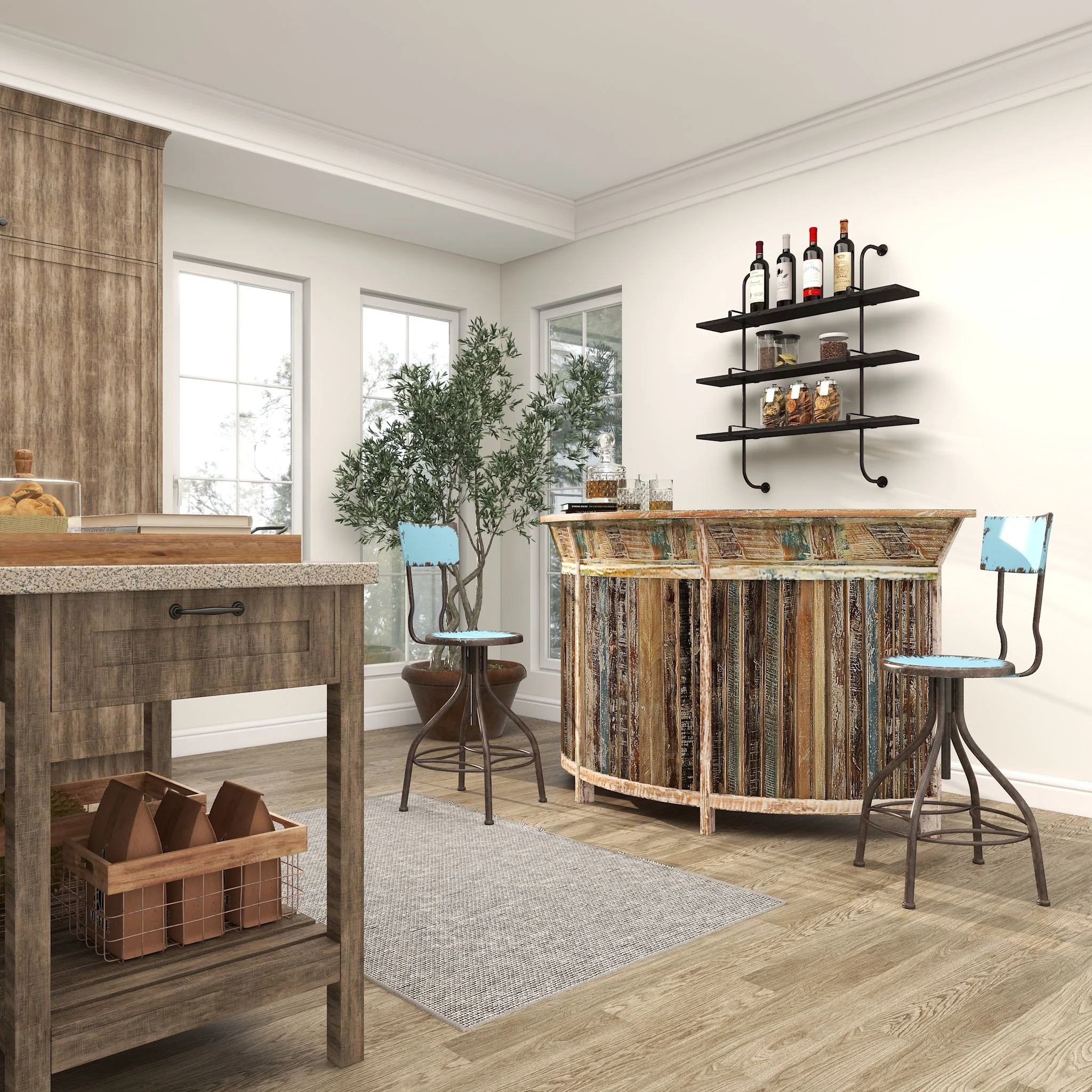 Cerveza Bar Unit - Brown - Image 4