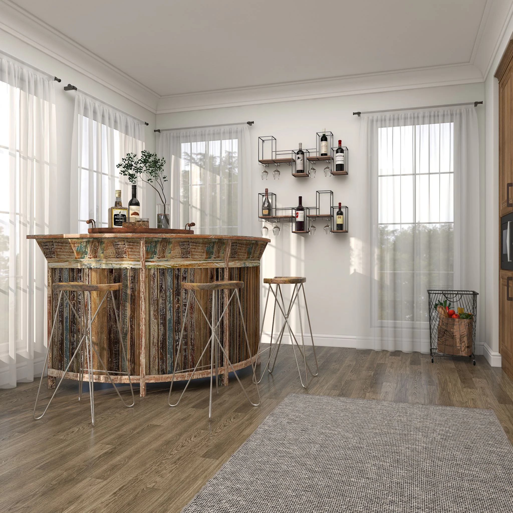 Cerveza Bar Unit - Brown - Image 6