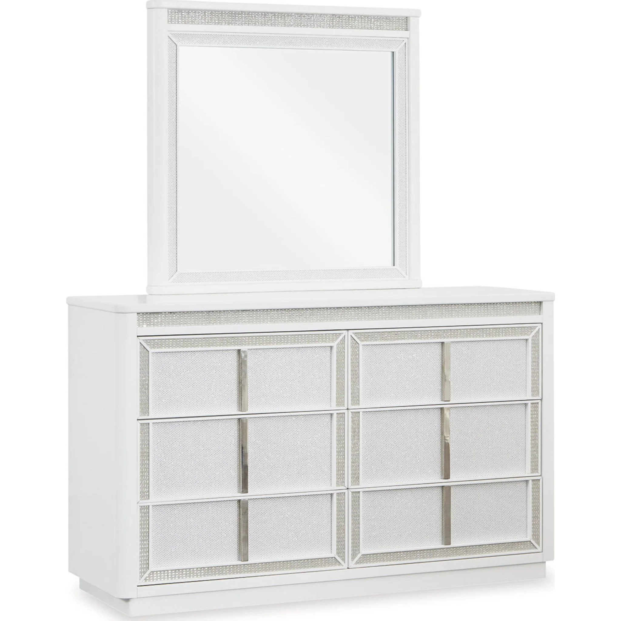 Chalanna Dresser and Mirror - White