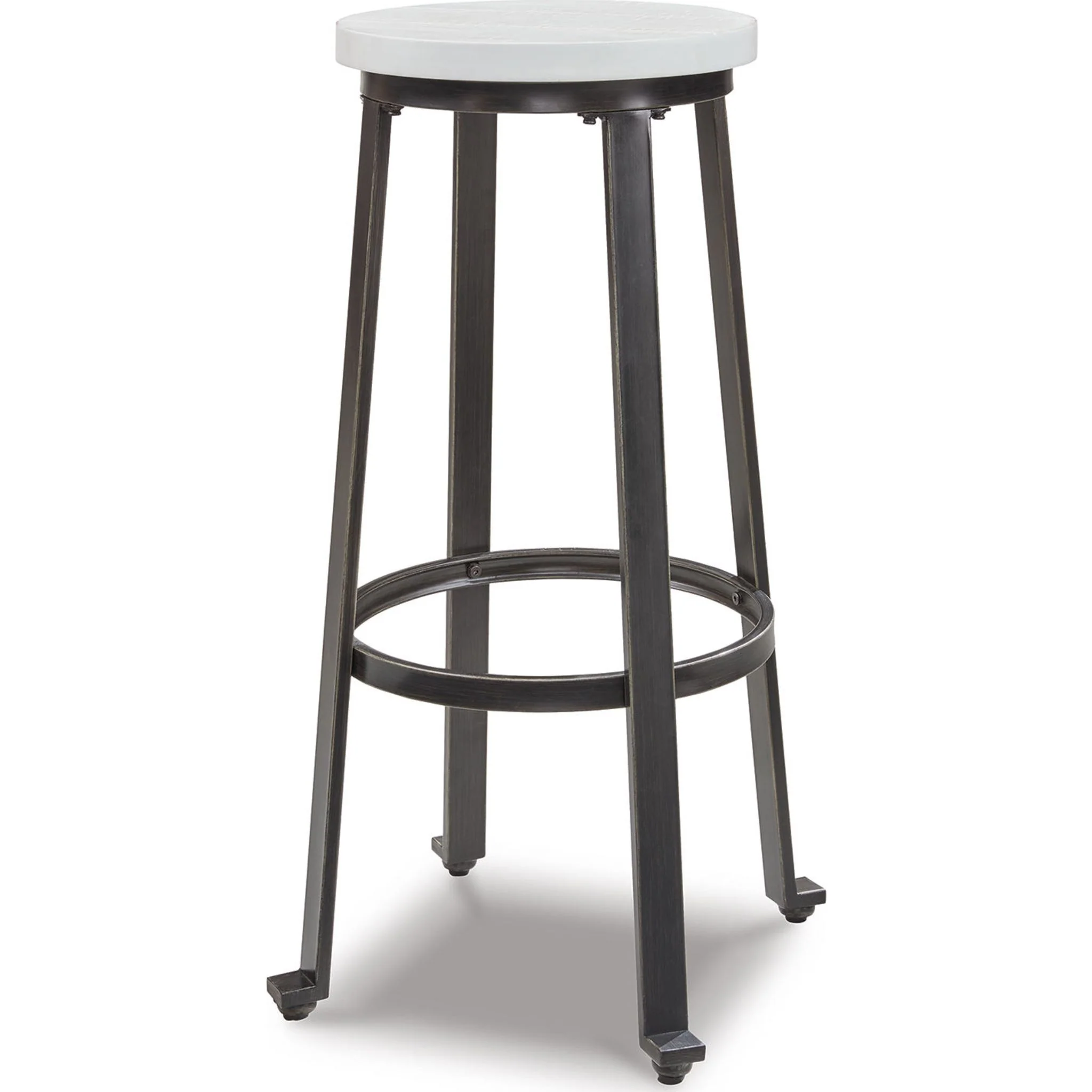 Challiman Bar Height Stool - Vintage White - (D307-230)