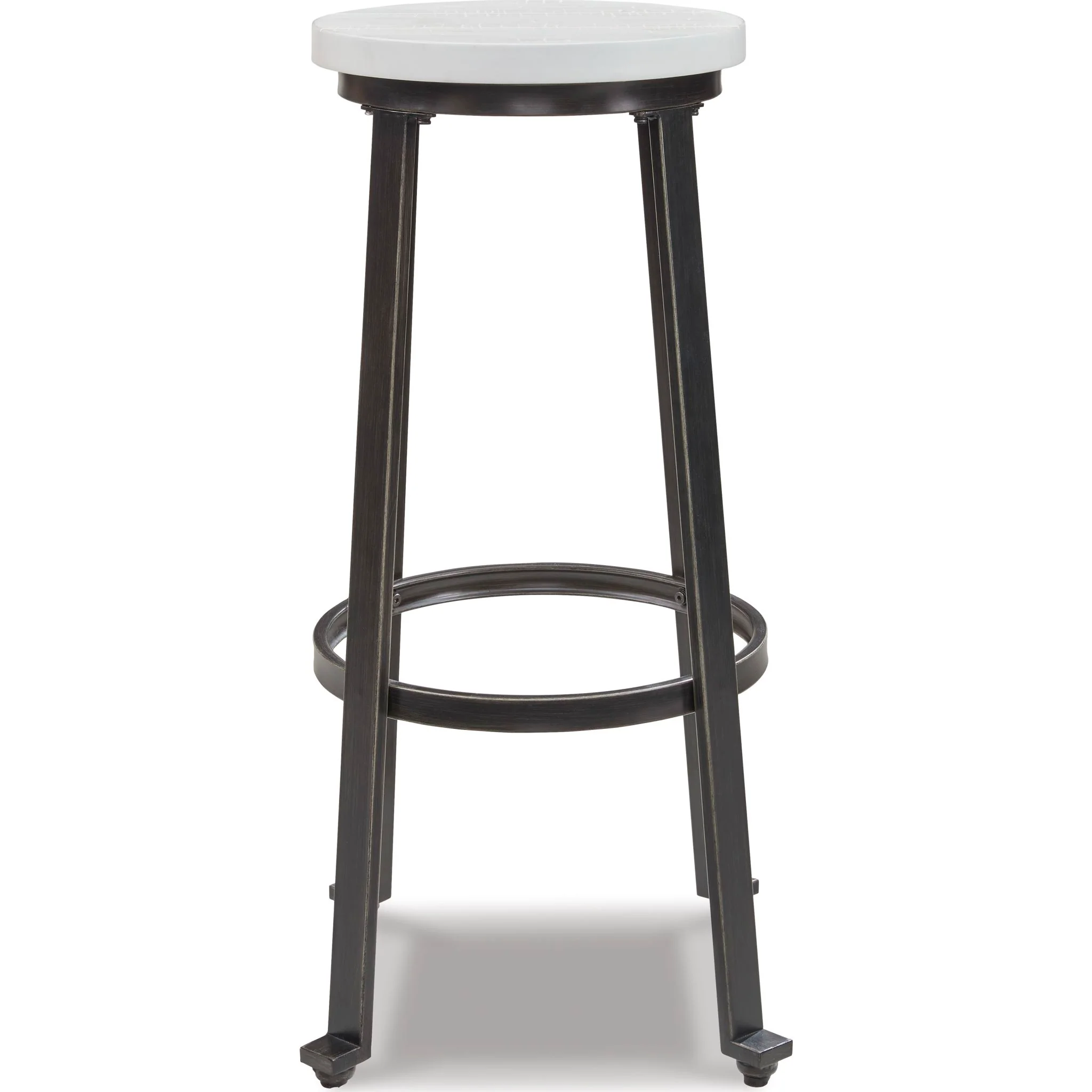Challiman Bar Height Stool - Vintage White - (D307-230) - Image 2