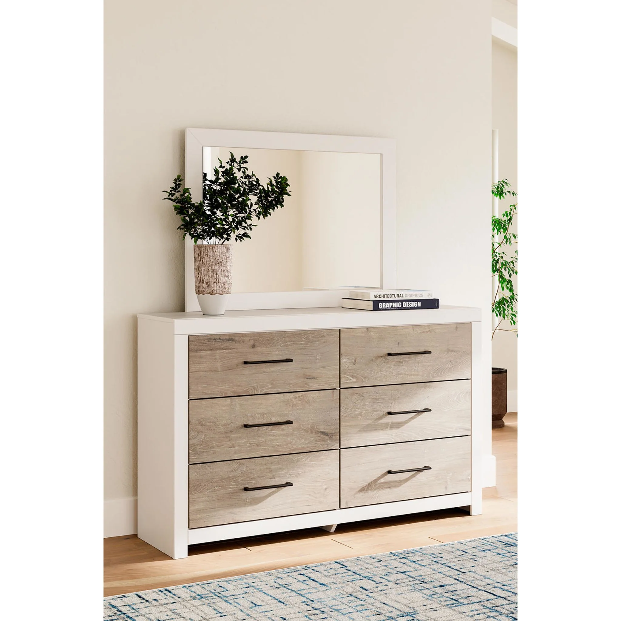 Charbitt Dresser and Mirror - Two-tone - Image 12
