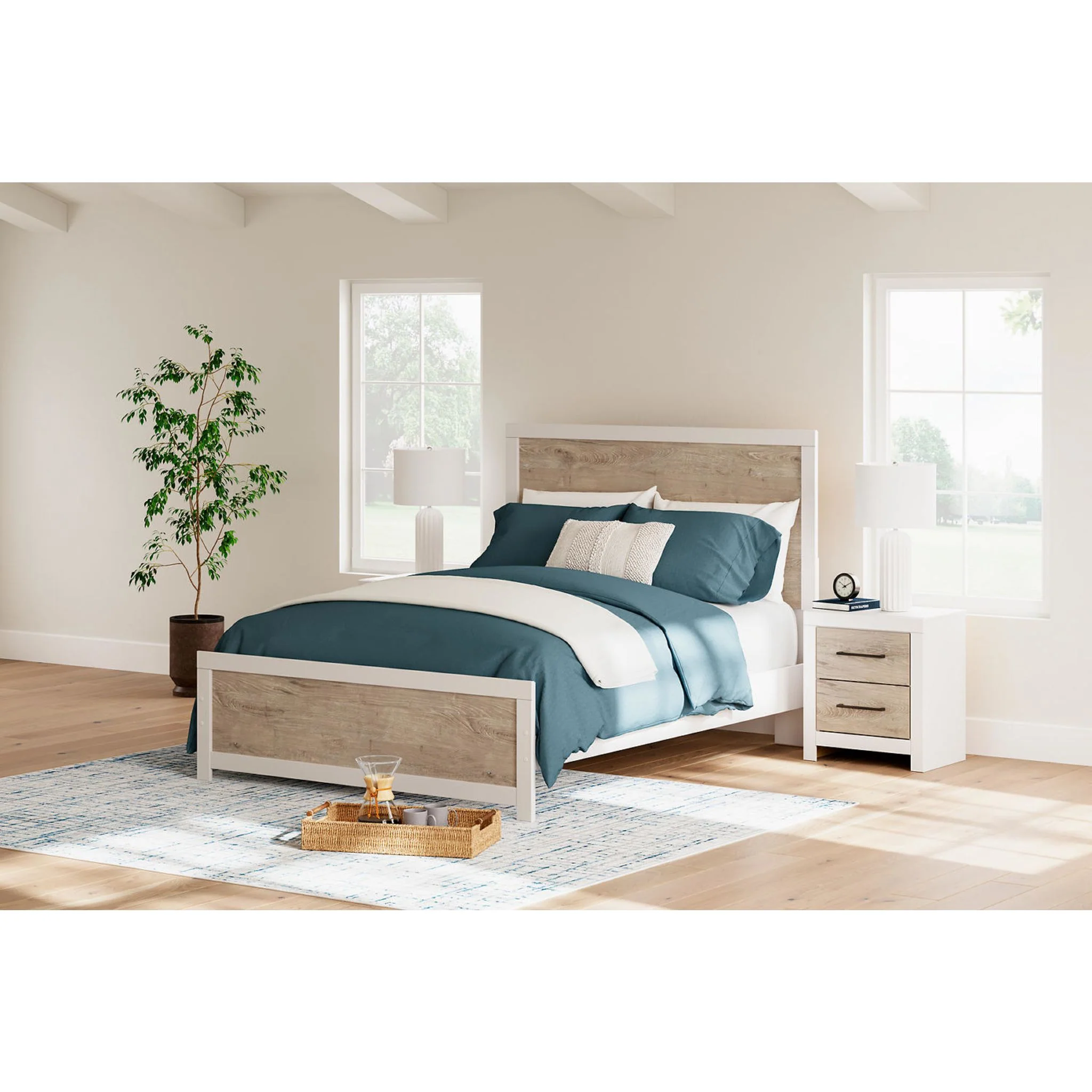 Charbitt Queen Panel Bed - Two-tone - Image 10