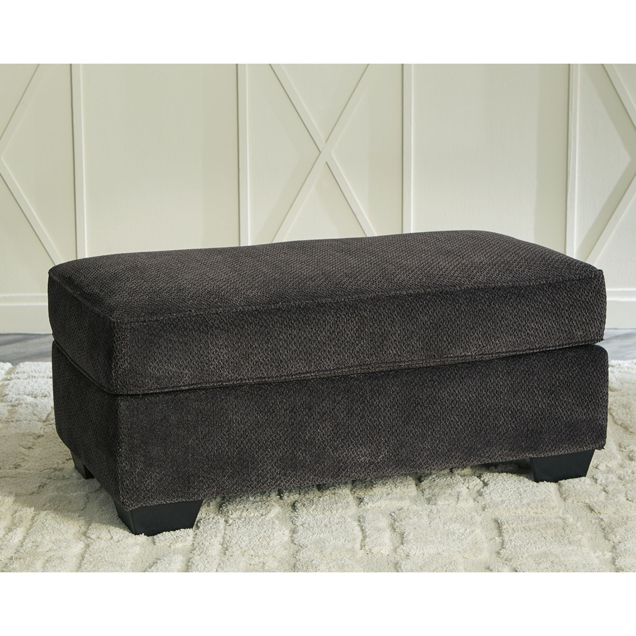 Charenton Ottoman - Charcoal - Image 2