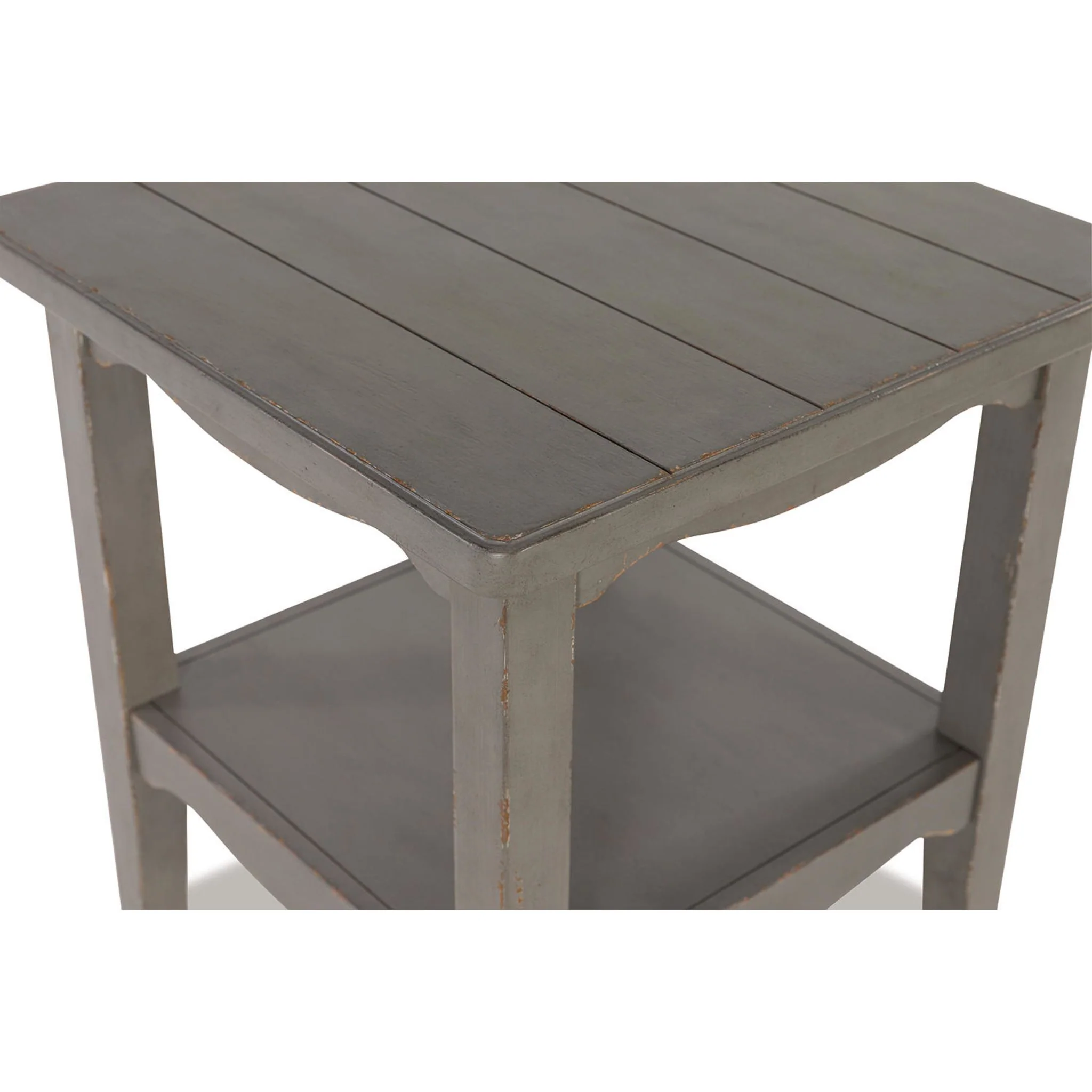 Charina End Table - Antique Gray - Image 5