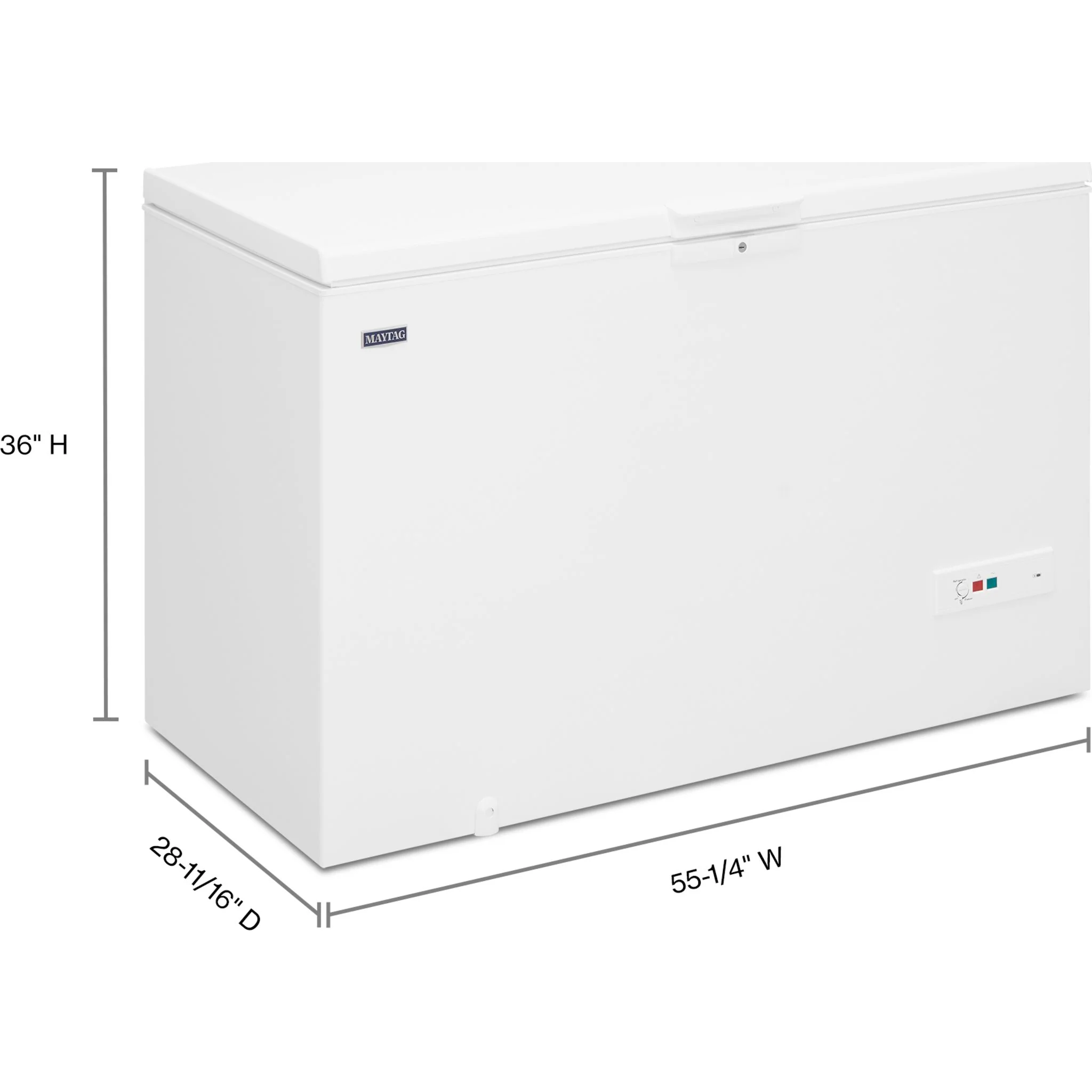 Maytag Garage Ready in Freezer Mode Chest Freezer - 16 cu. ft. -White (MZC5216LW) - Image 8