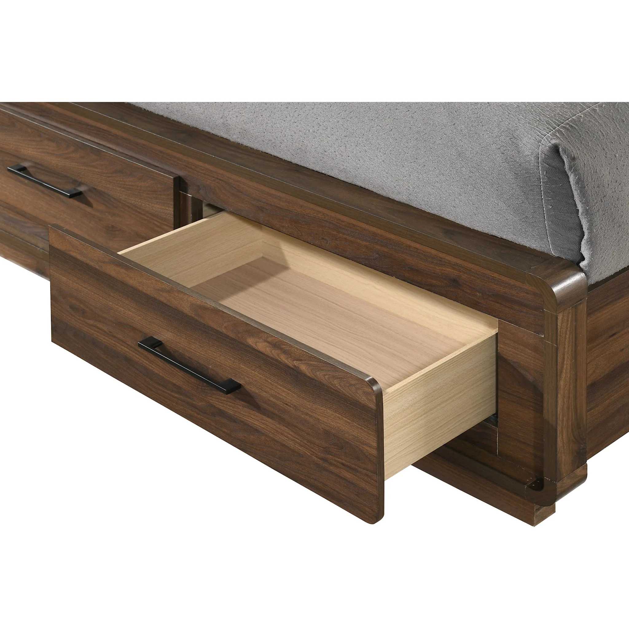 Chester 5 Piece Storage Bedroom - Walnut - Image 15