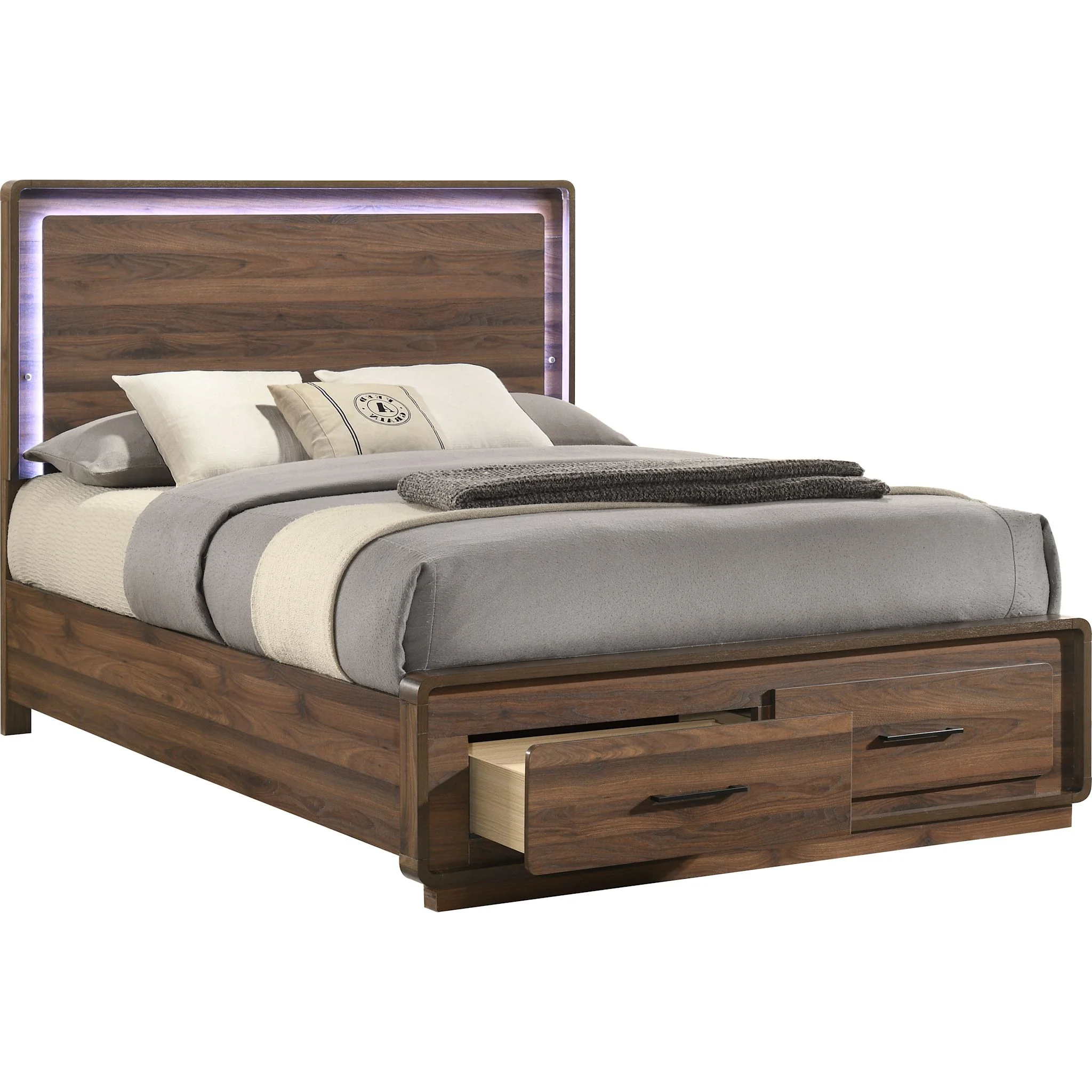 Chester Storage Bed - Walnut