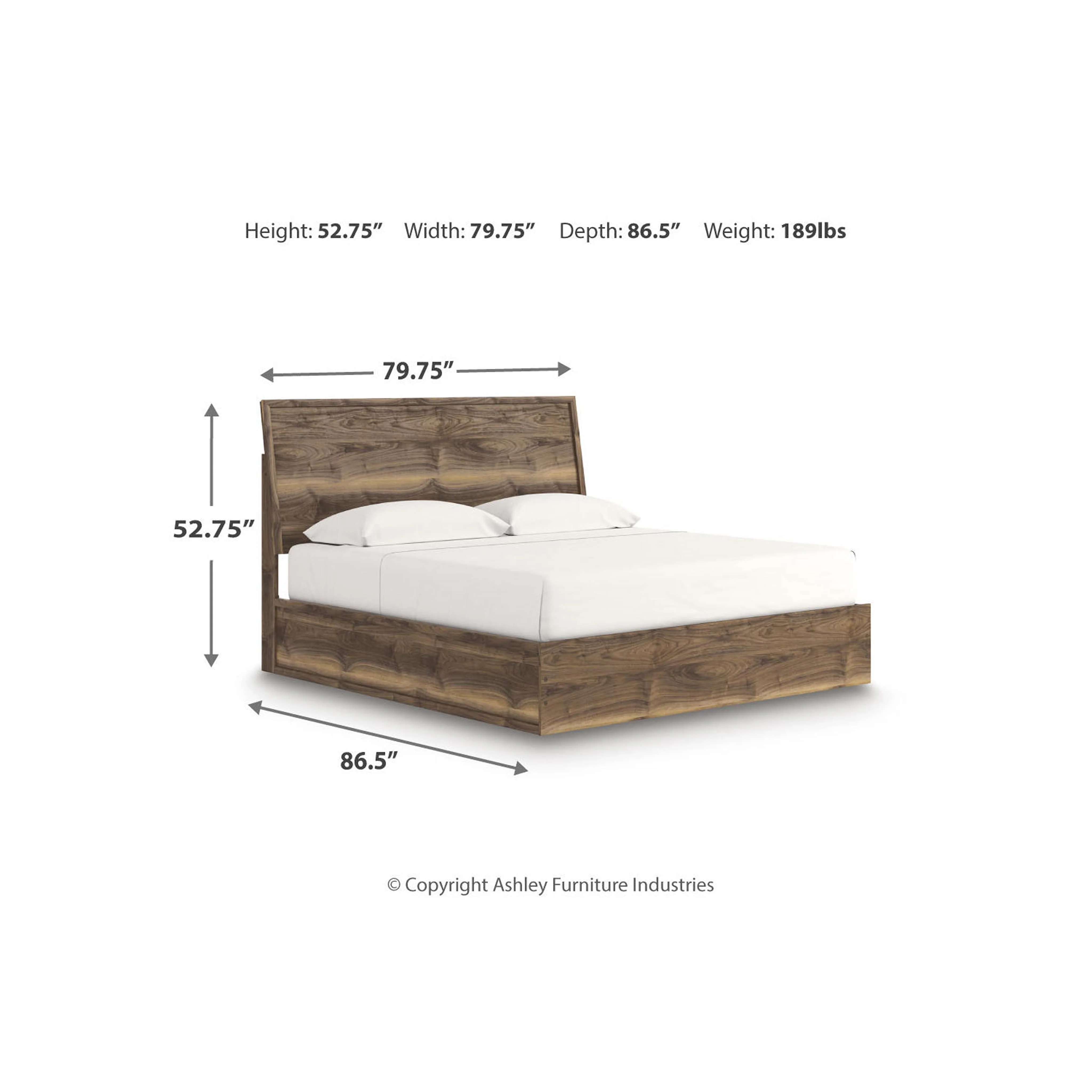 Chirason King Panel Bed - Brown - Image 3