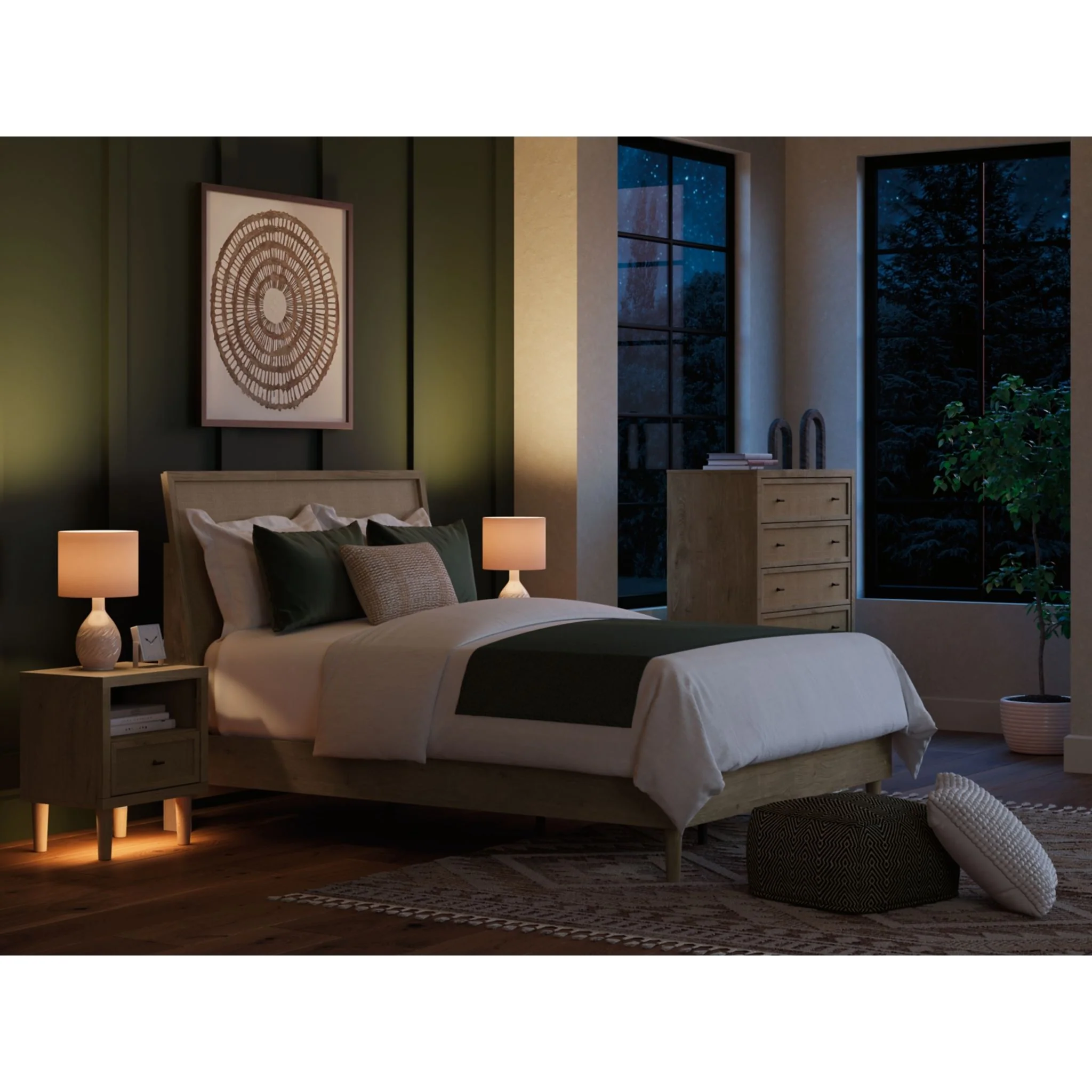 Cielden Platform Bed - Two-tone - Image 3