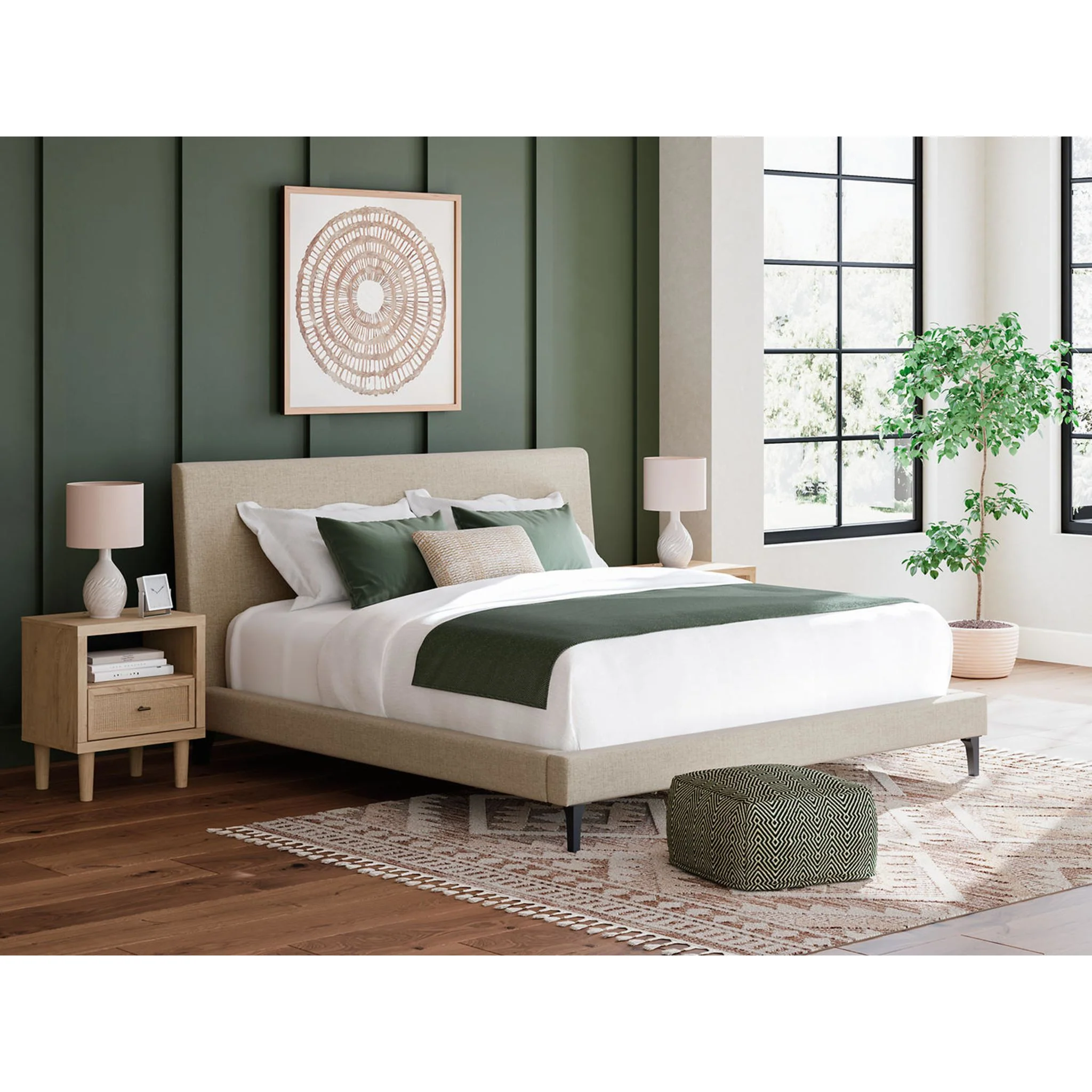 Cielden Upholstered Bed - Soft Gray - Image 22
