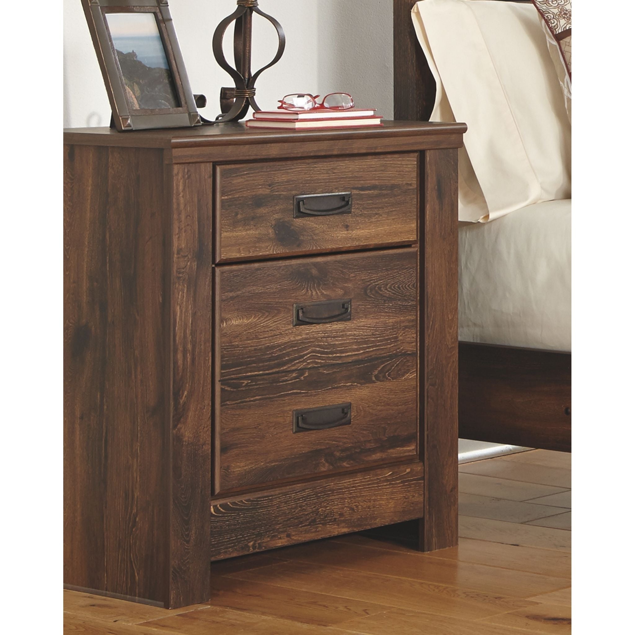 Quinden Nightstand - Dark Brown - Image 2