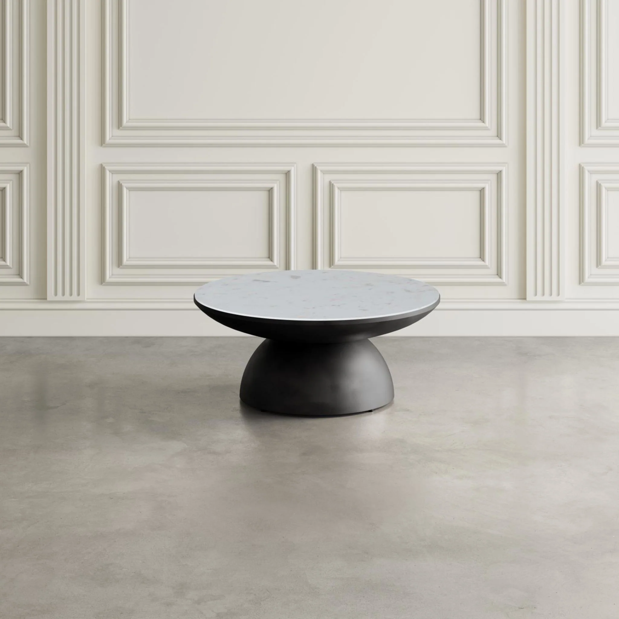 Circularity Coffee Table - White and Gunmetal - Image 2