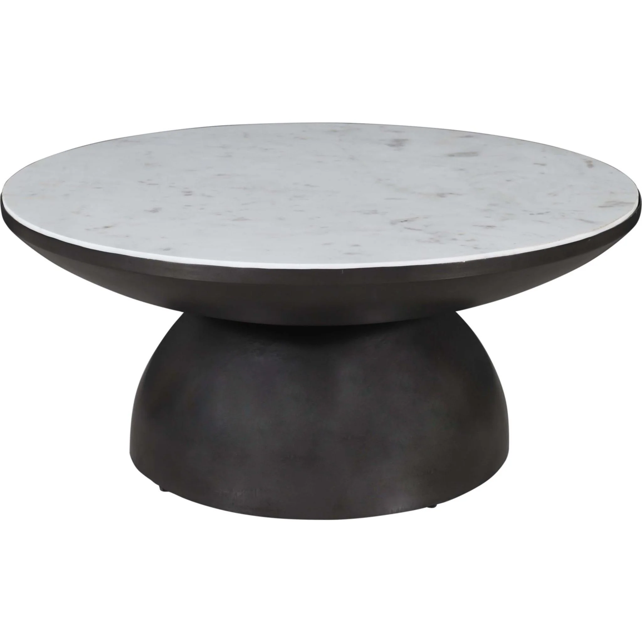 Circularity Coffee Table - White and Gunmetal - Image 3